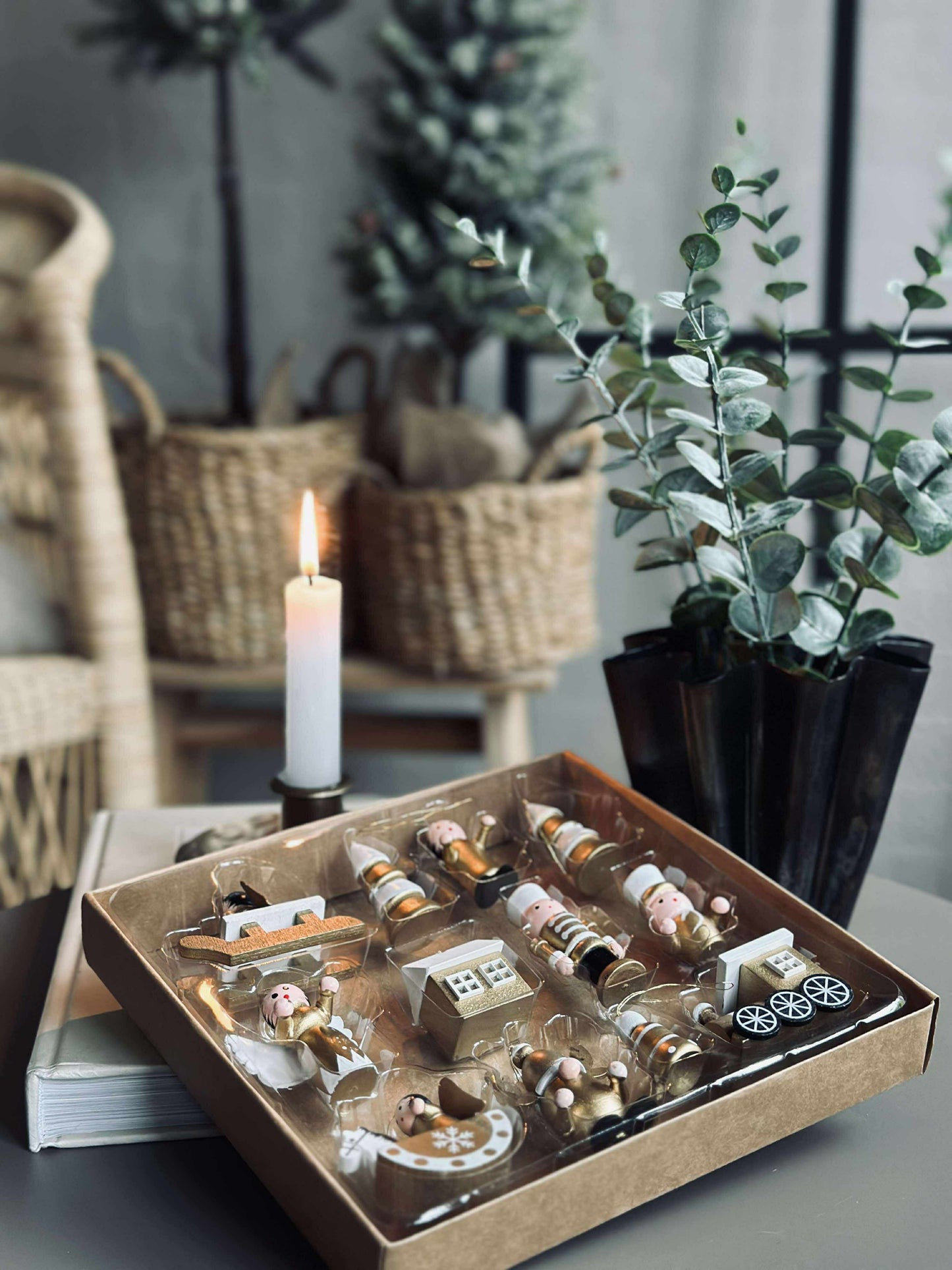 Juleophæng wood - 12 stk.