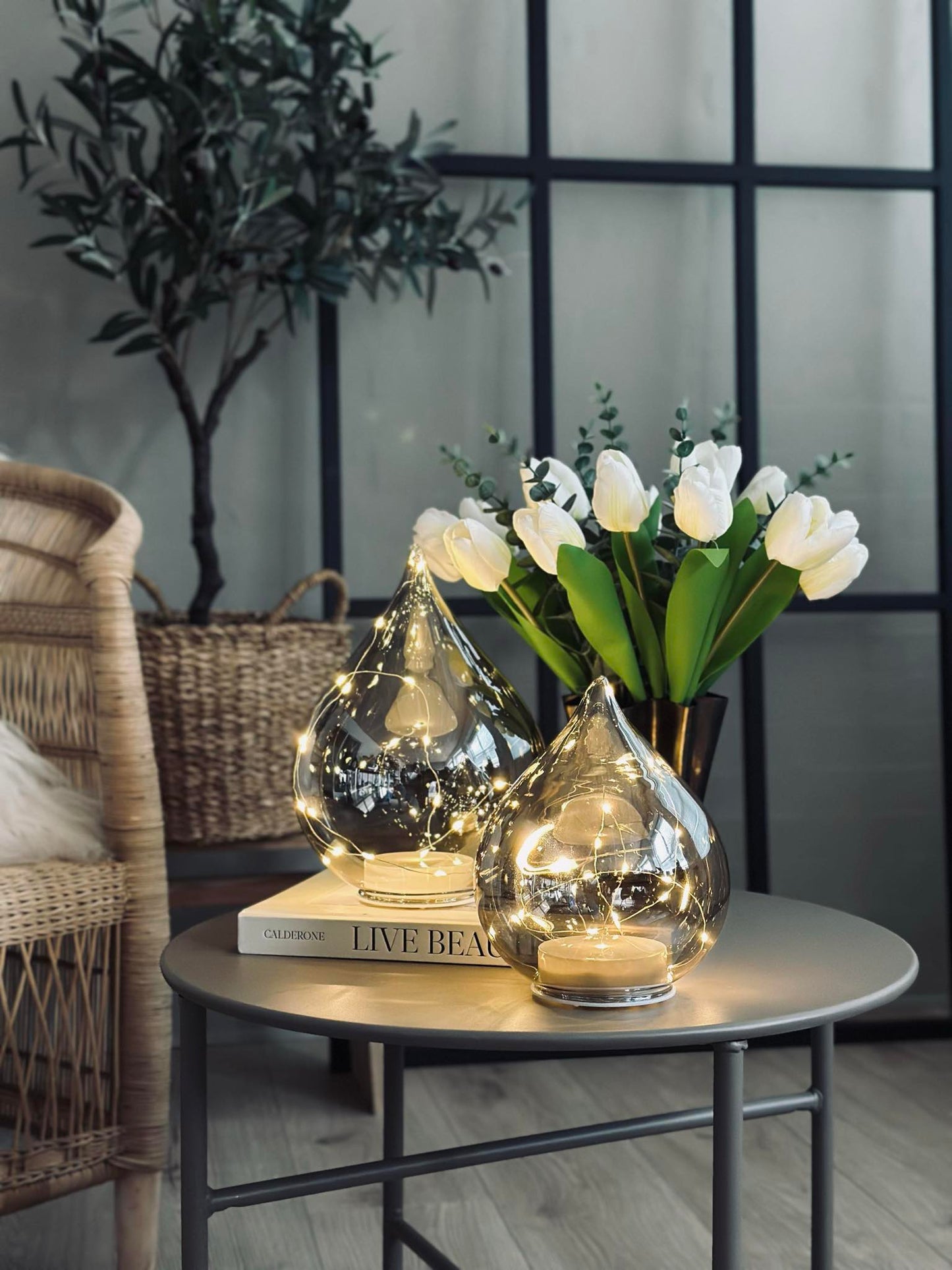 Drop led lampe - 19 cm