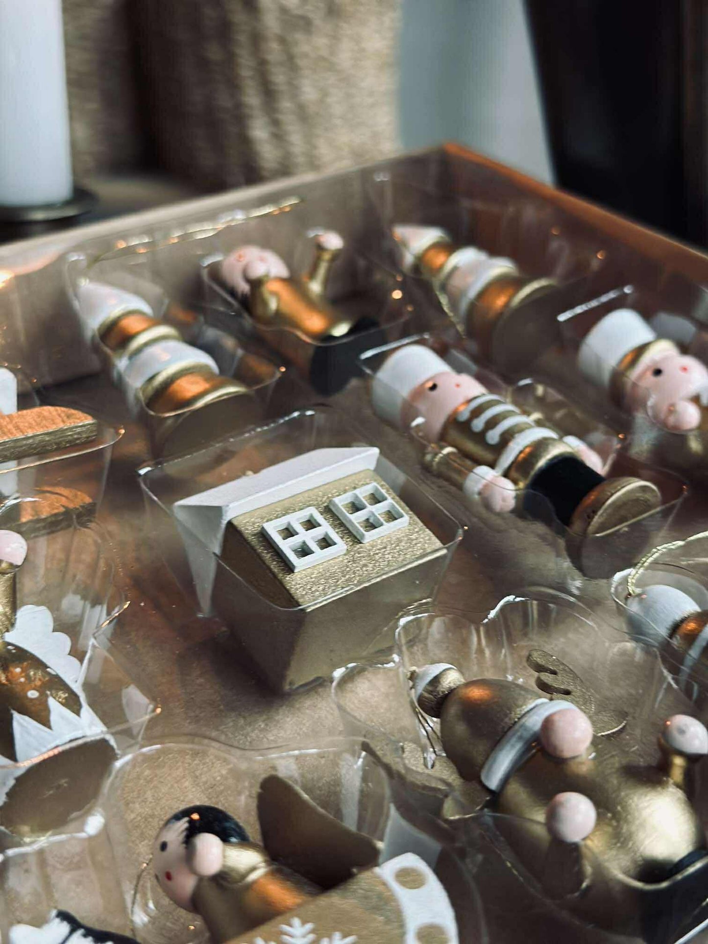 Juleophæng wood - 12 stk.