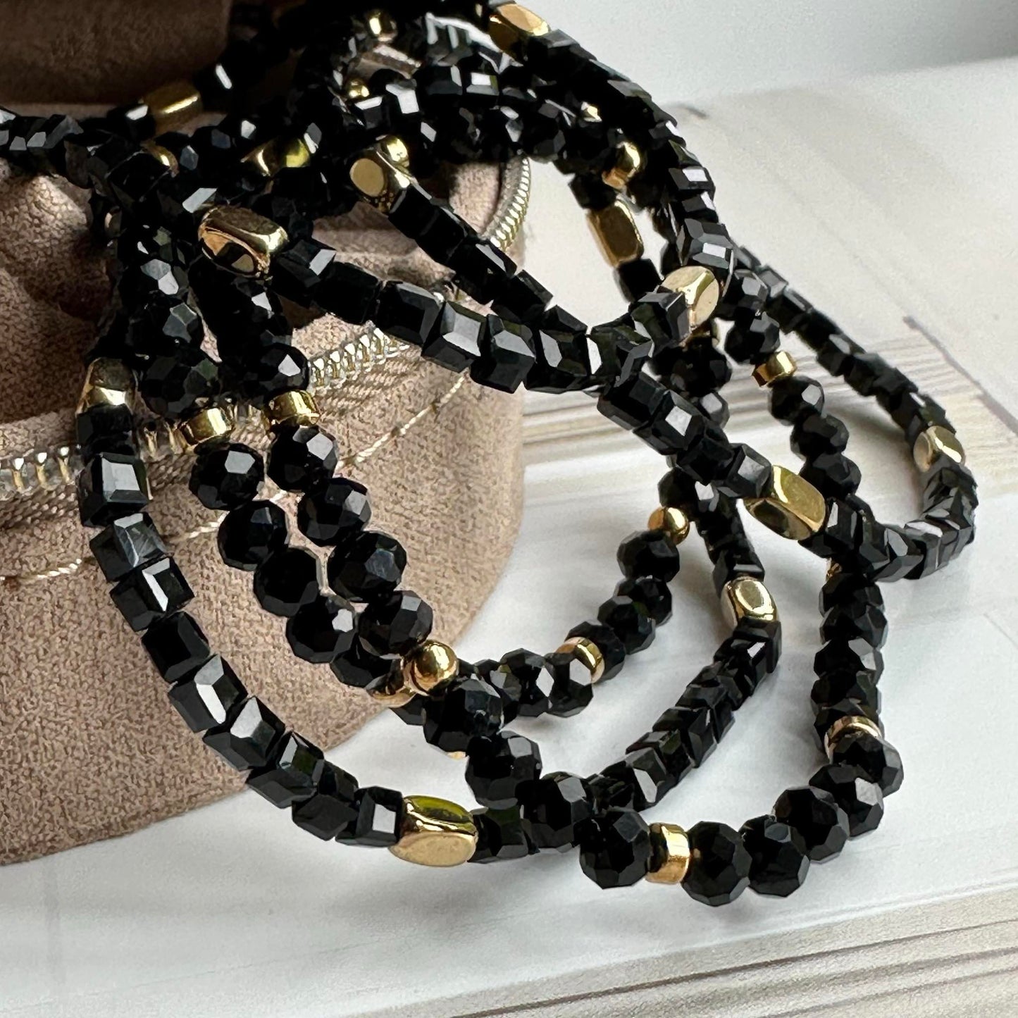 Armbånd Merle Sort mix - Sæt med 5 stk