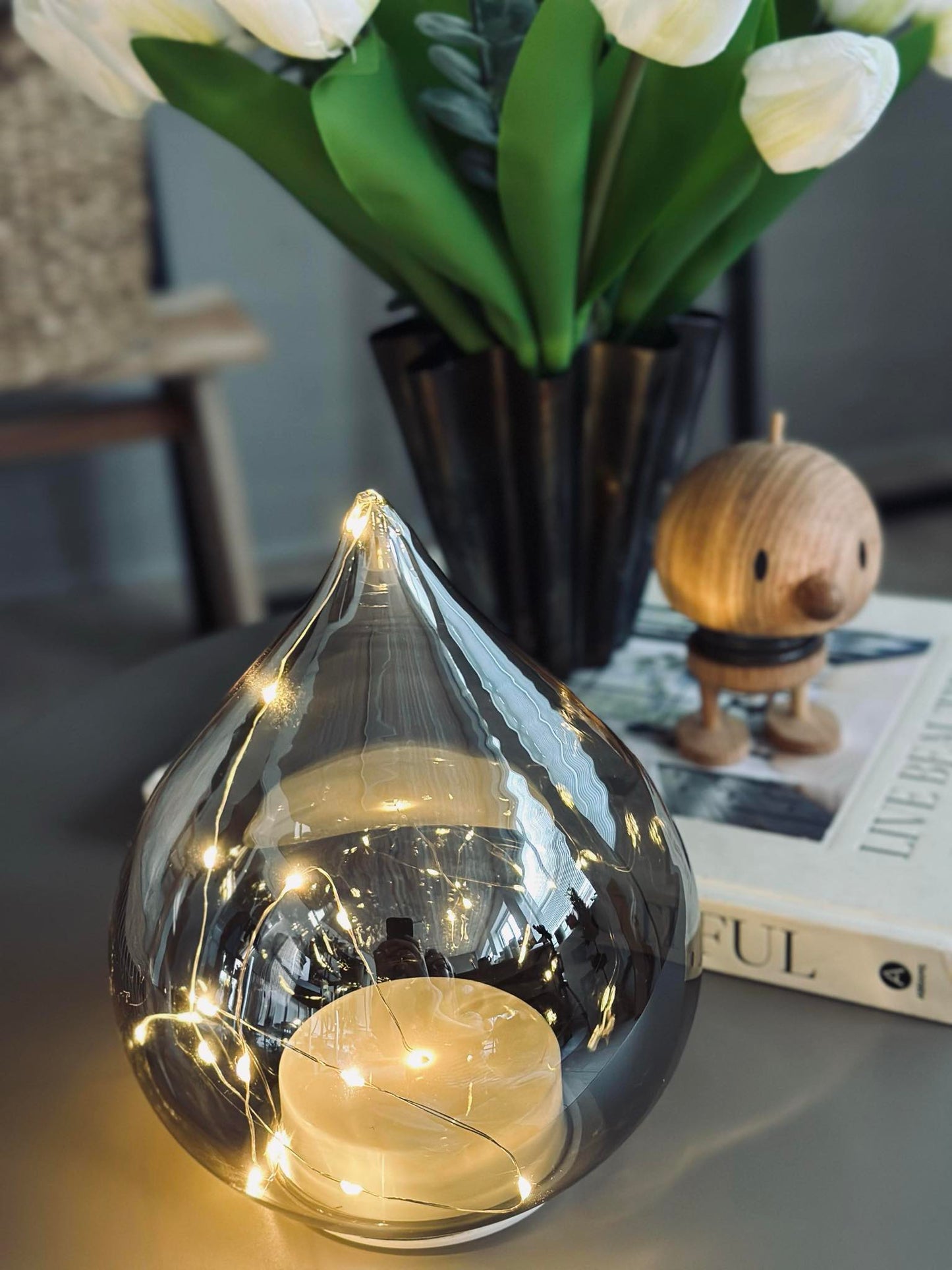 Drop led lampe - 19 cm