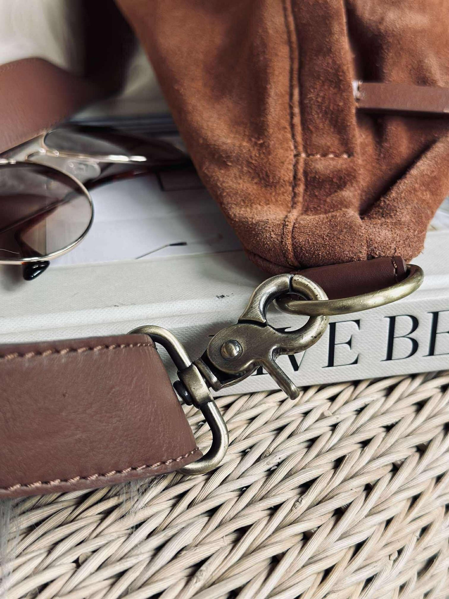 Smuk ruskindsbumbag - Cognac