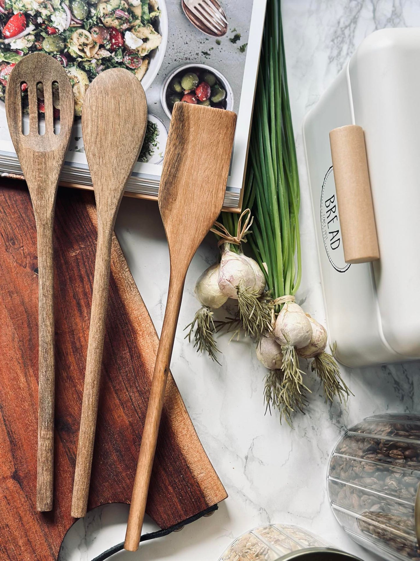 Grydeske sæt med 3 stk. - Akacia