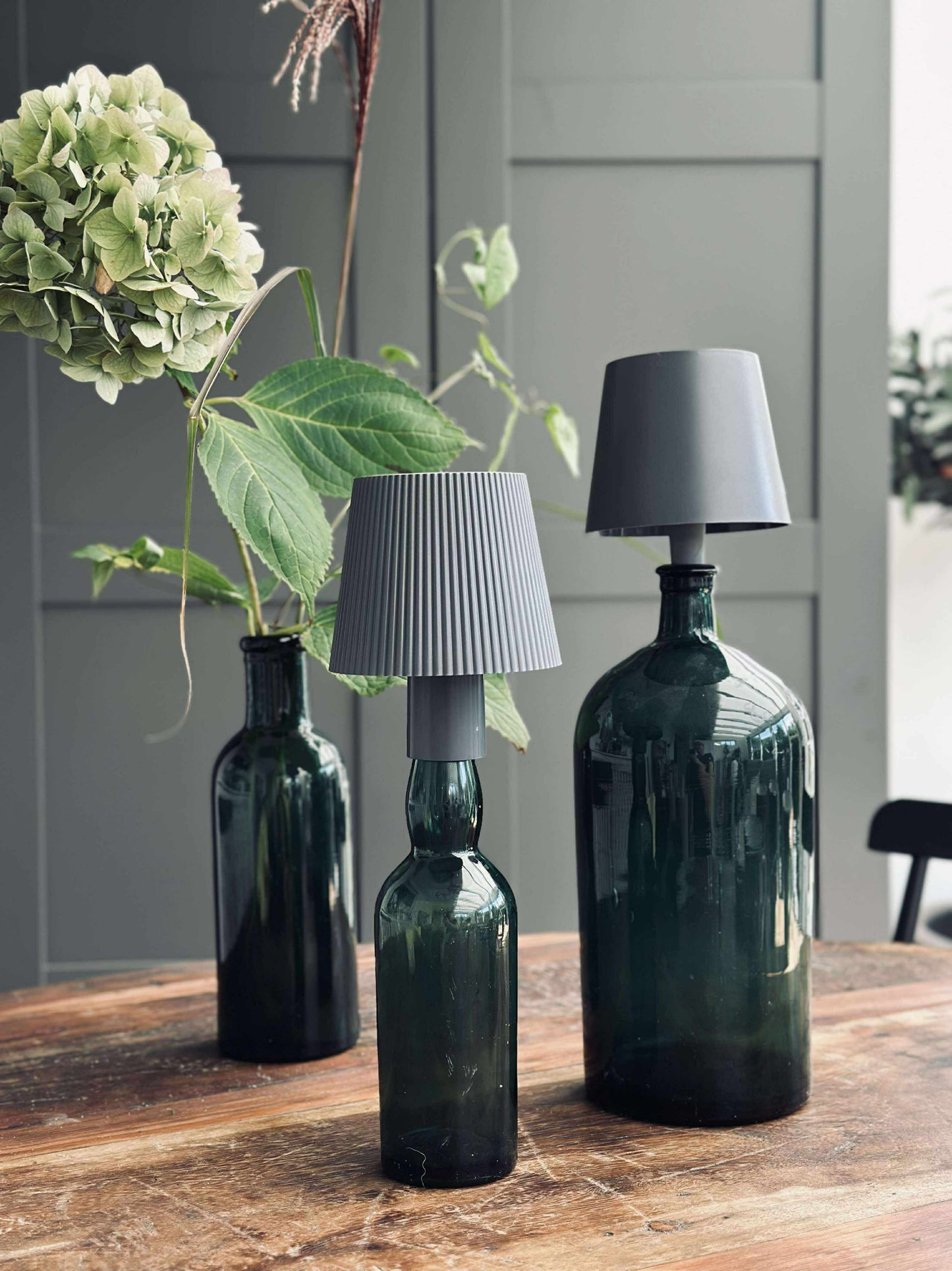 LED lampe til vinflaske - Grå MIX