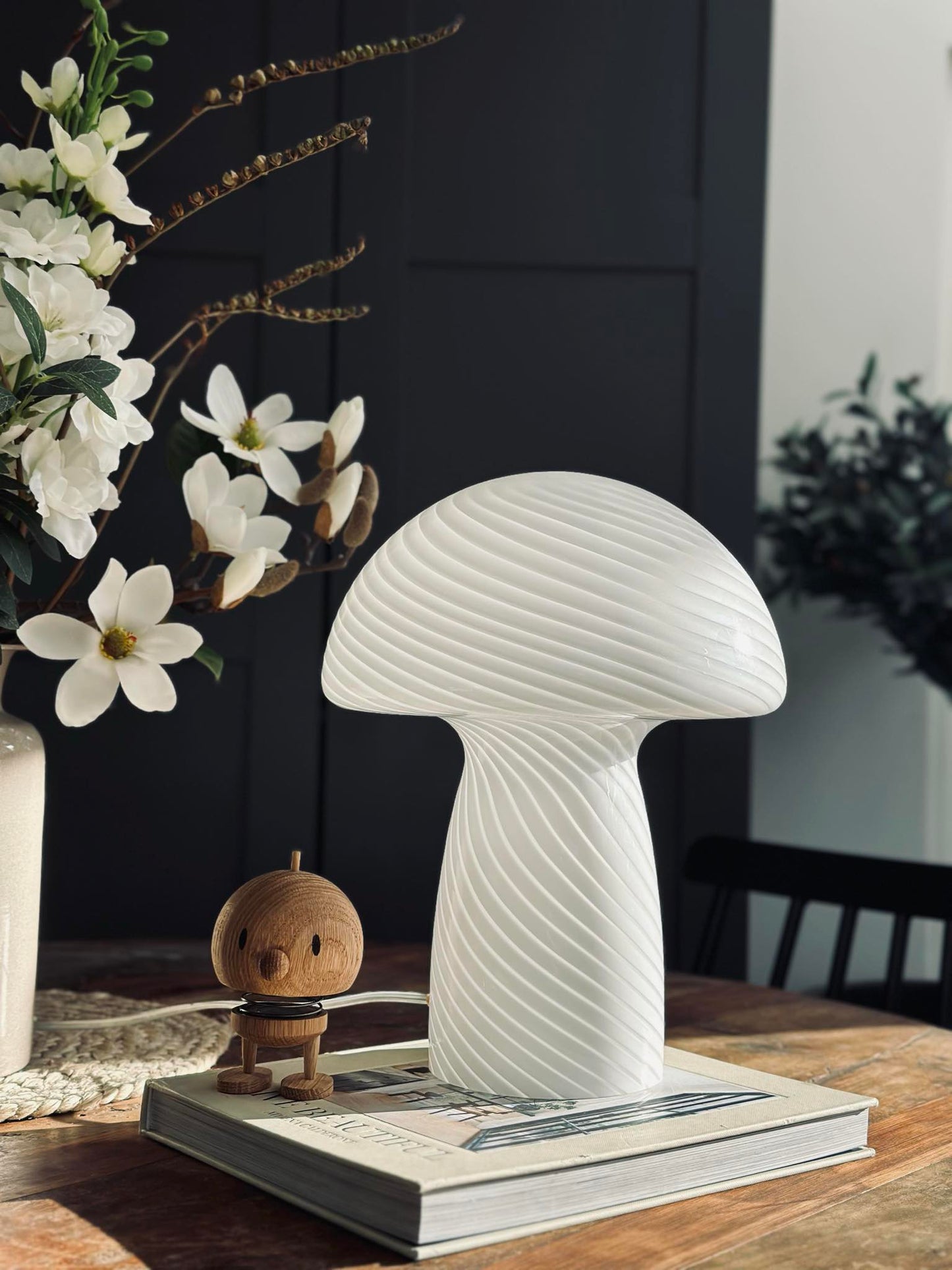 Mushroom Elsa - Hvid 32 cm