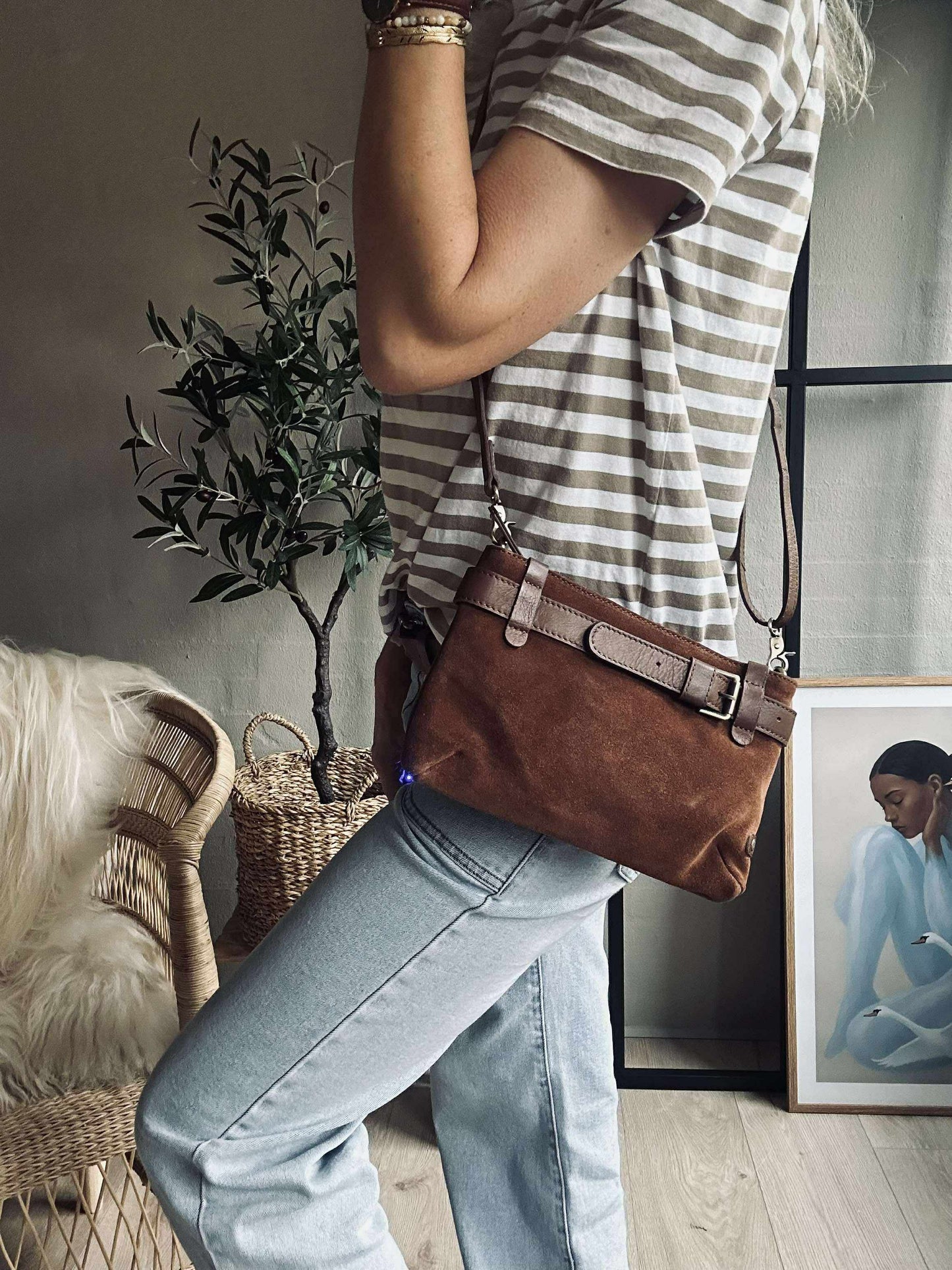 Clutch ruskind - Cognac