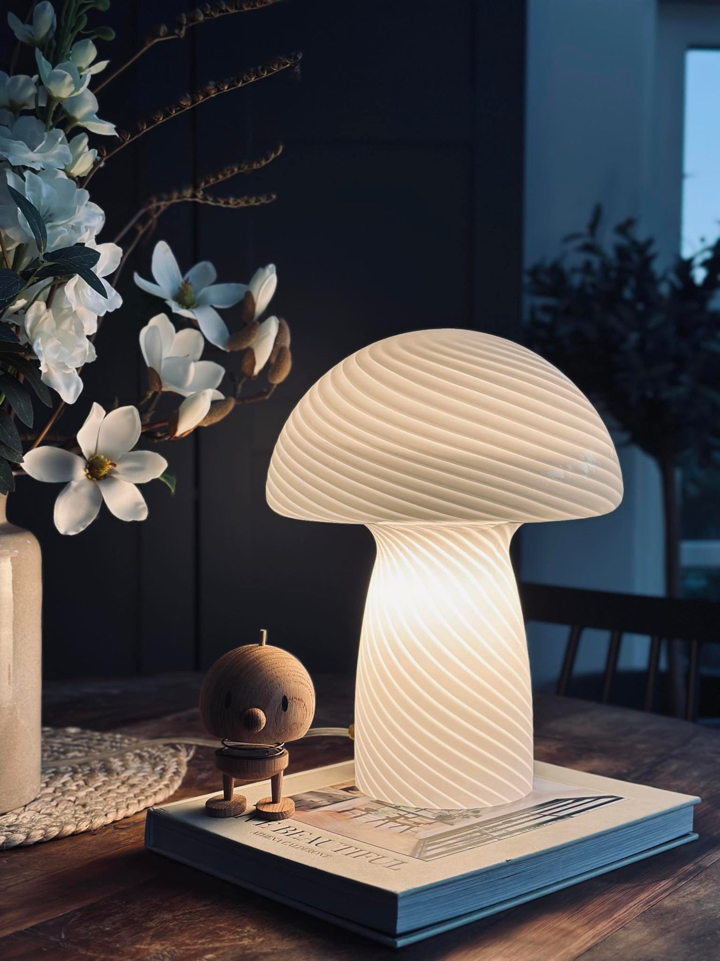 Mushroom Elsa - Hvid 32 cm