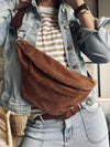 Smuk ruskindsbumbag - Cognac
