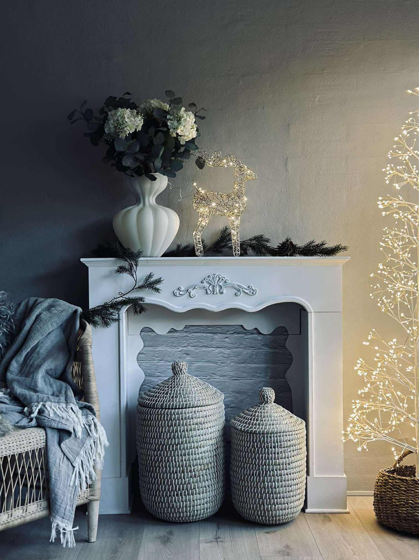 Rensdyr med led lys