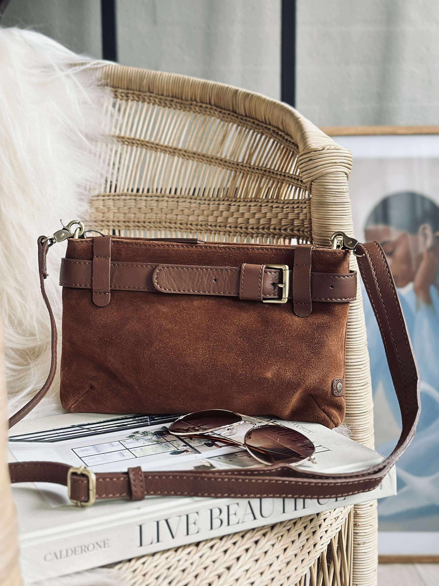 Clutch ruskind - Cognac