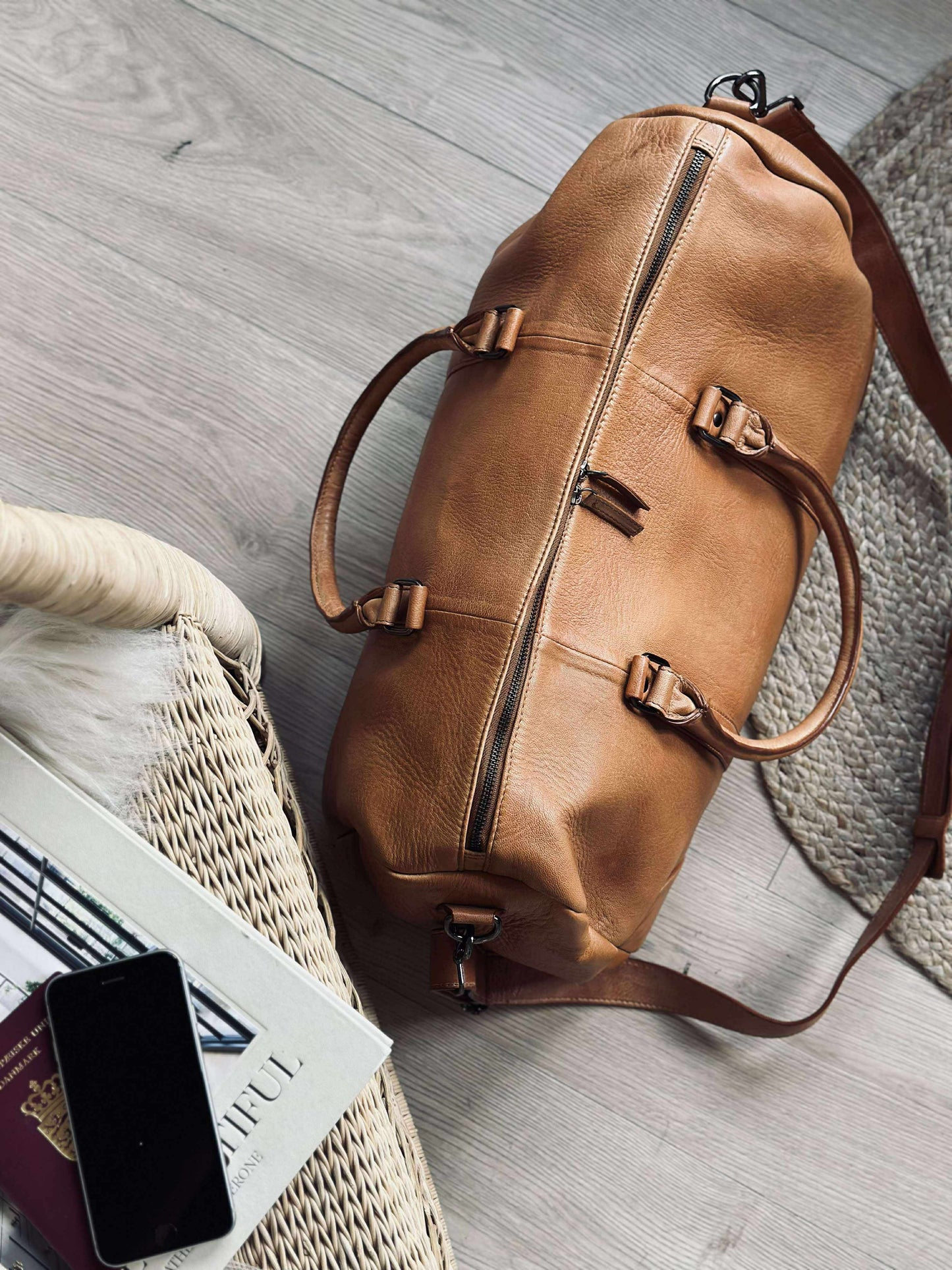 Weekendtaske Baily Cognac
