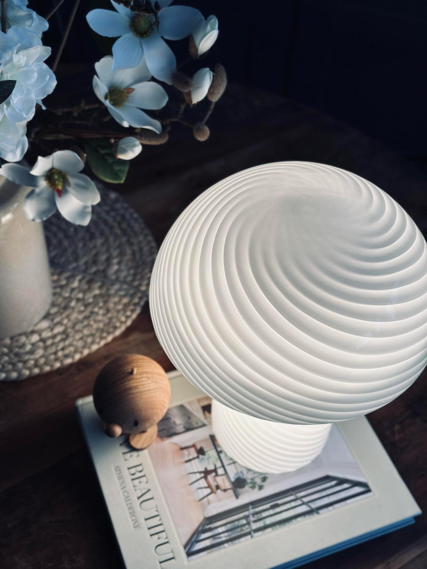 Mushroom Elsa - Hvid 32 cm