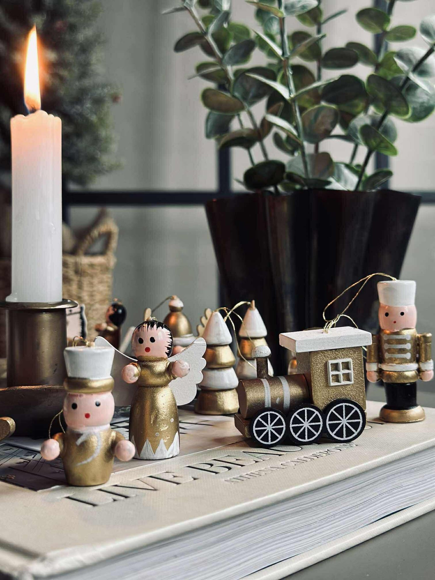 Juleophæng wood - 12 stk.