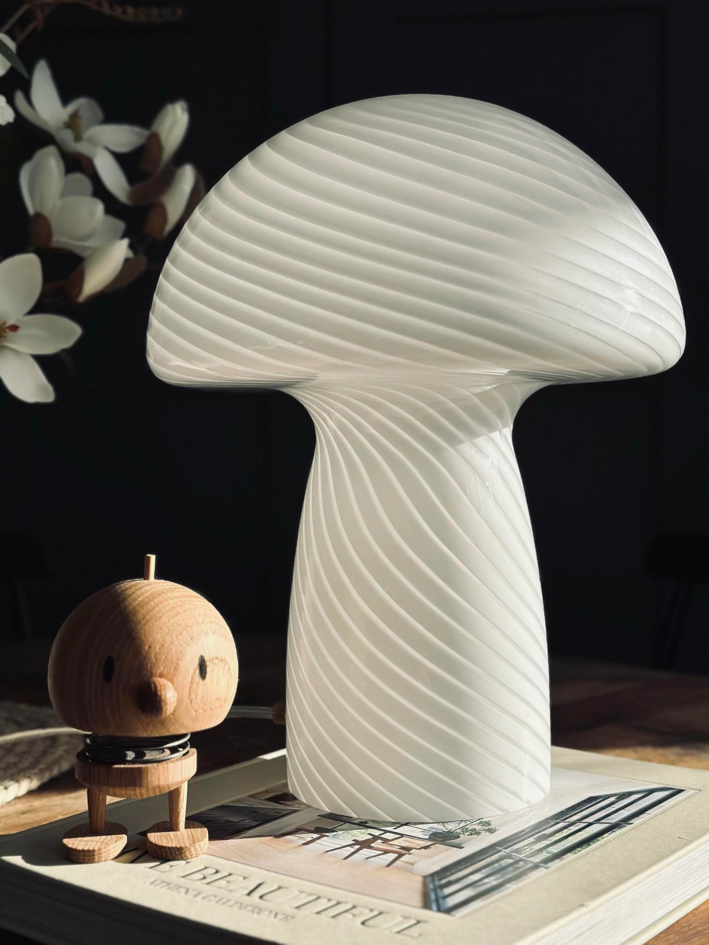 Mushroom Elsa - Hvid 32 cm