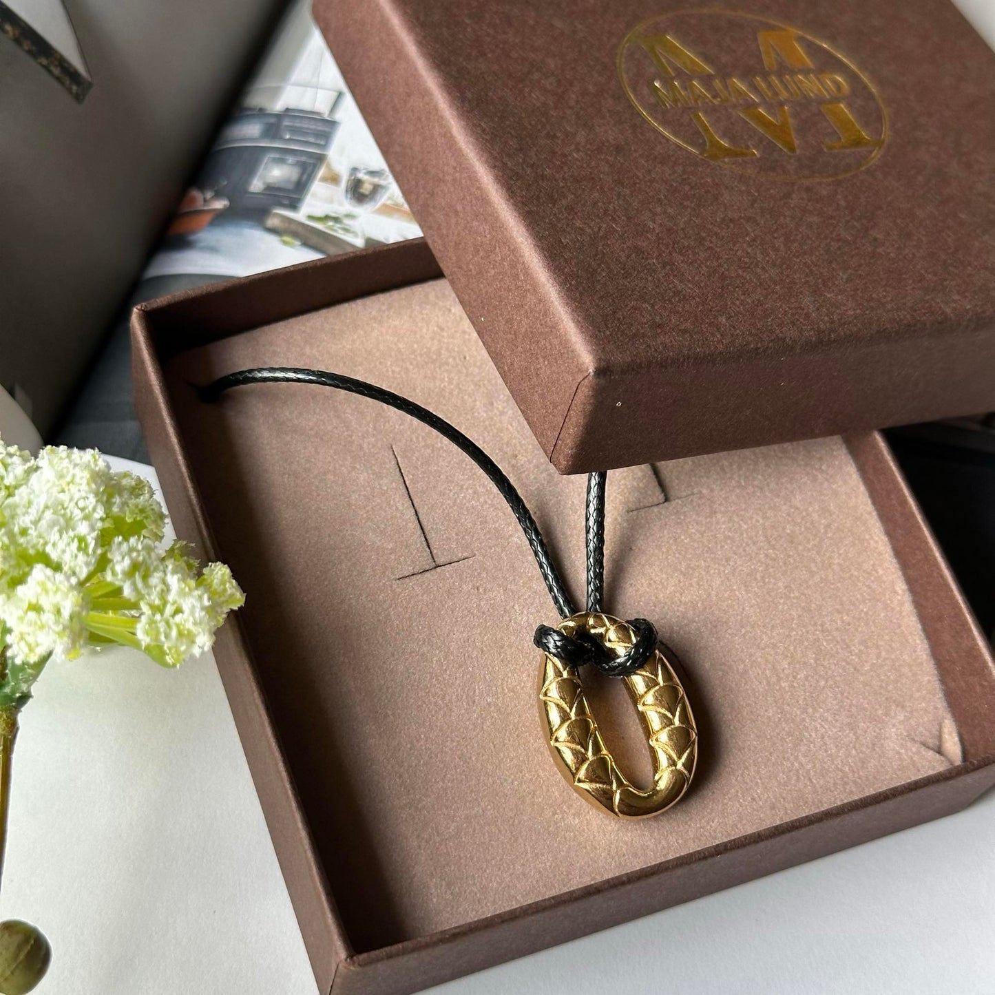 Halskæde Savannah forgyldt