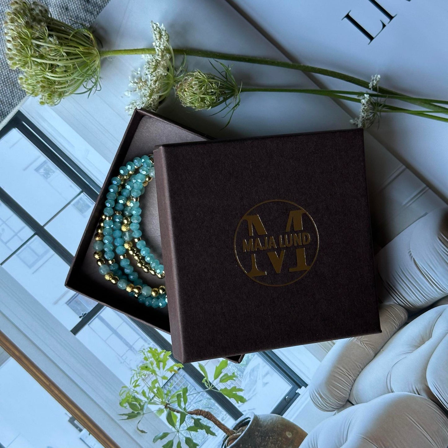 Armbånd Ofelia Aqua - Sæt med 5 armbånd