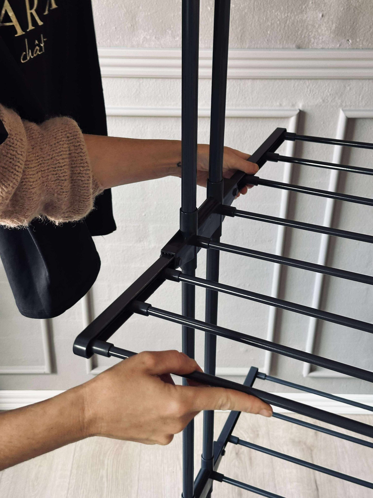 Tørrestativ med 3 Niveauer