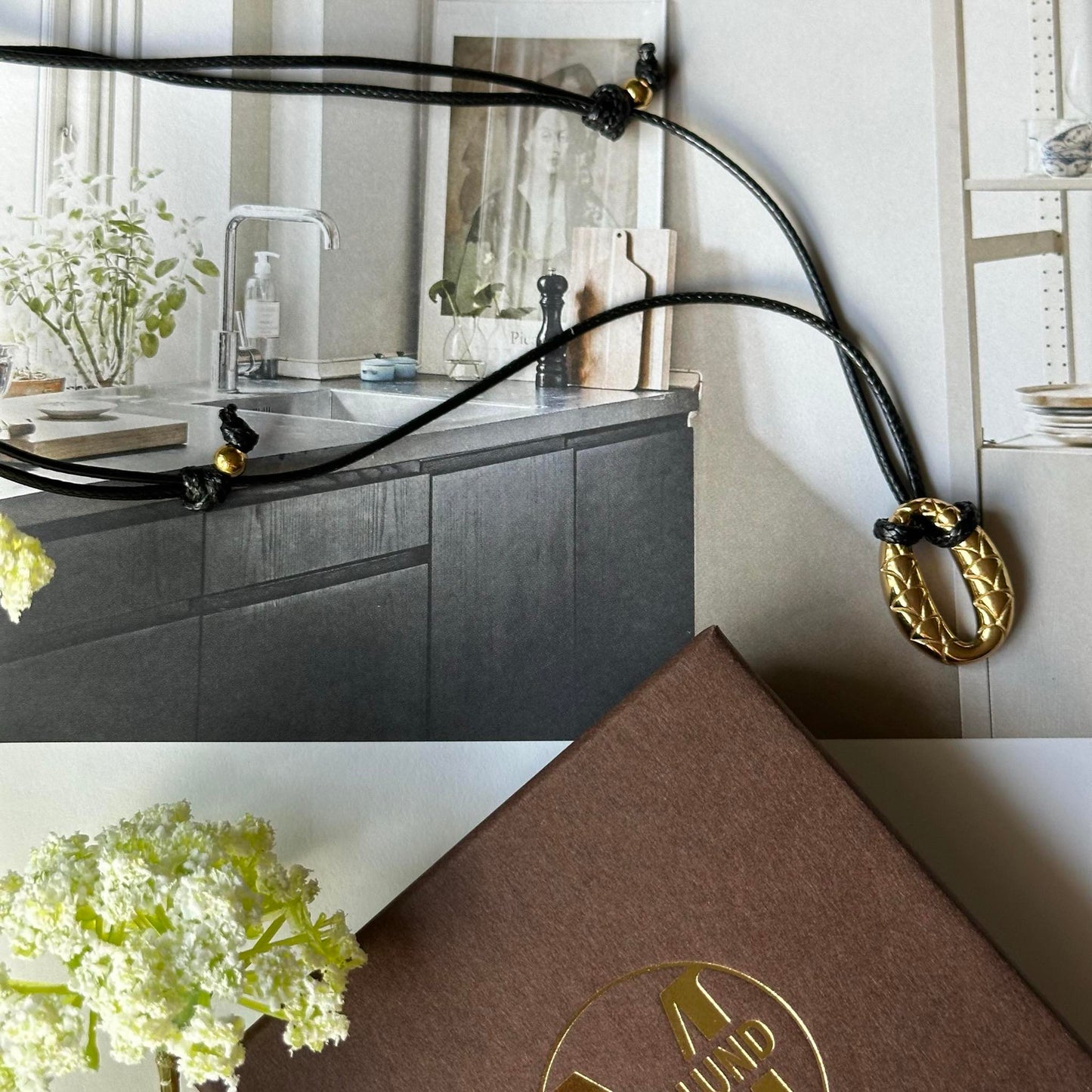 Halskæde Savannah forgyldt