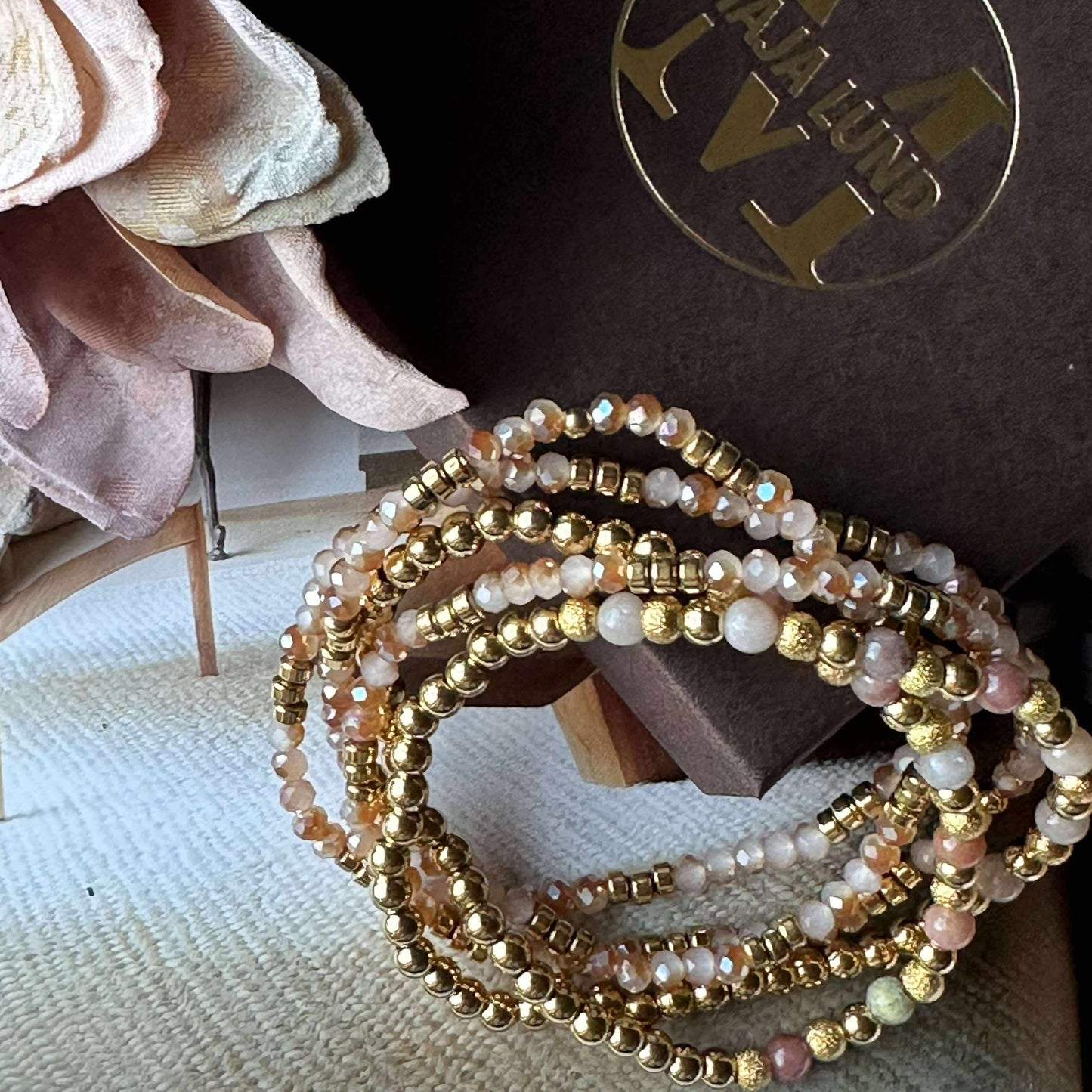 Armbånd Ofelia Natur - Sæt med 5 armbånd