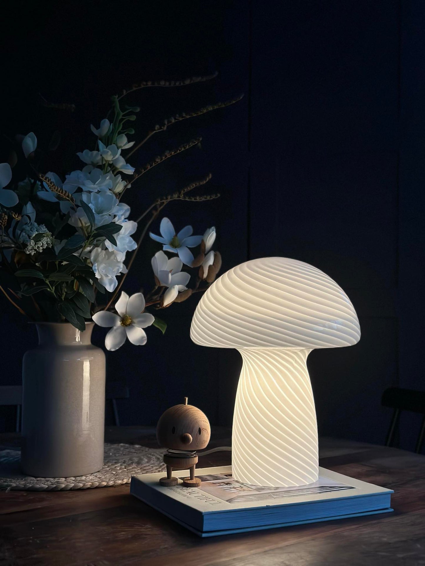 Mushroom Elsa - Hvid 32 cm