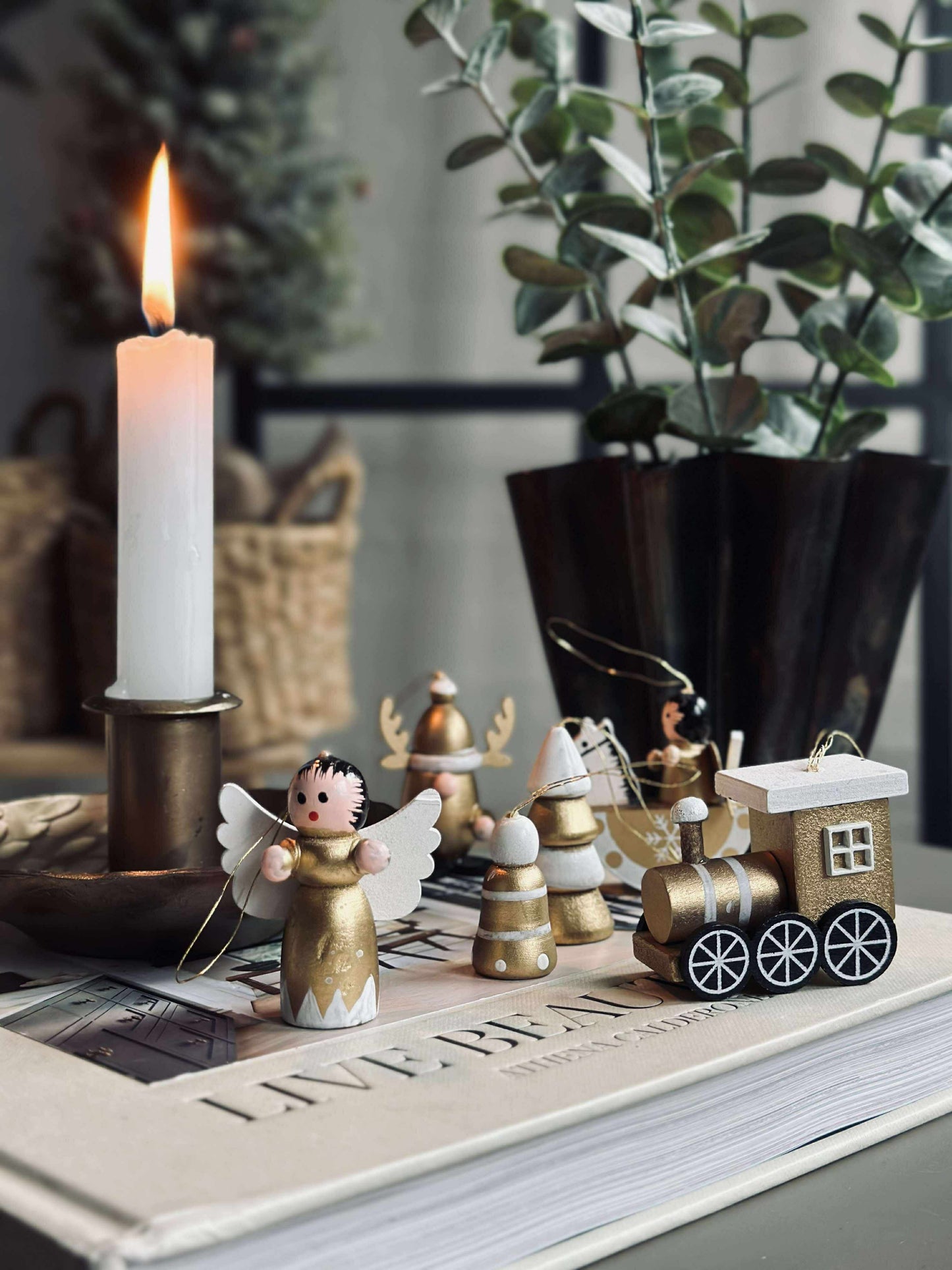 Juleophæng wood - 12 stk.