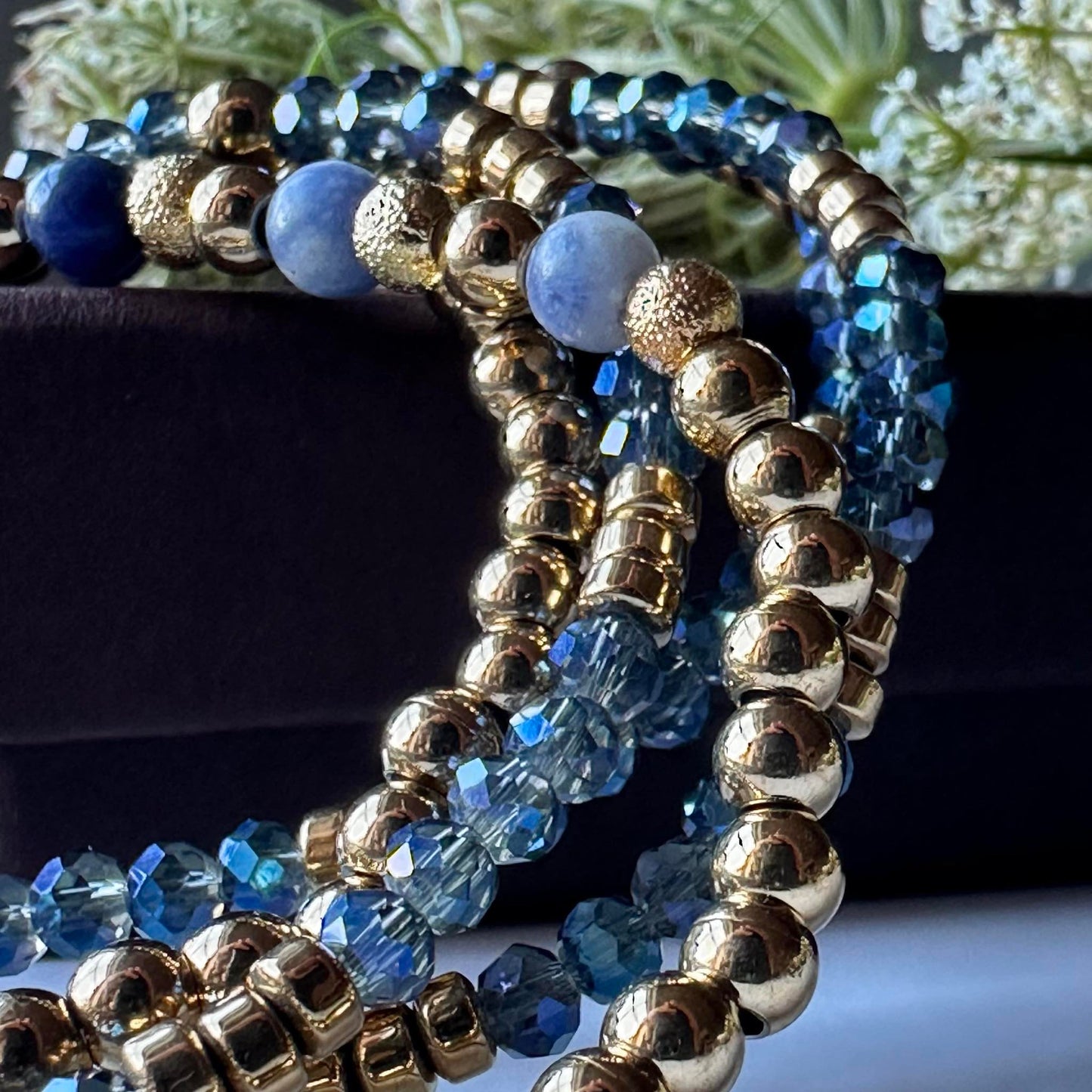 Armbånd Ofelia Navy - Sæt med 5 armbånd