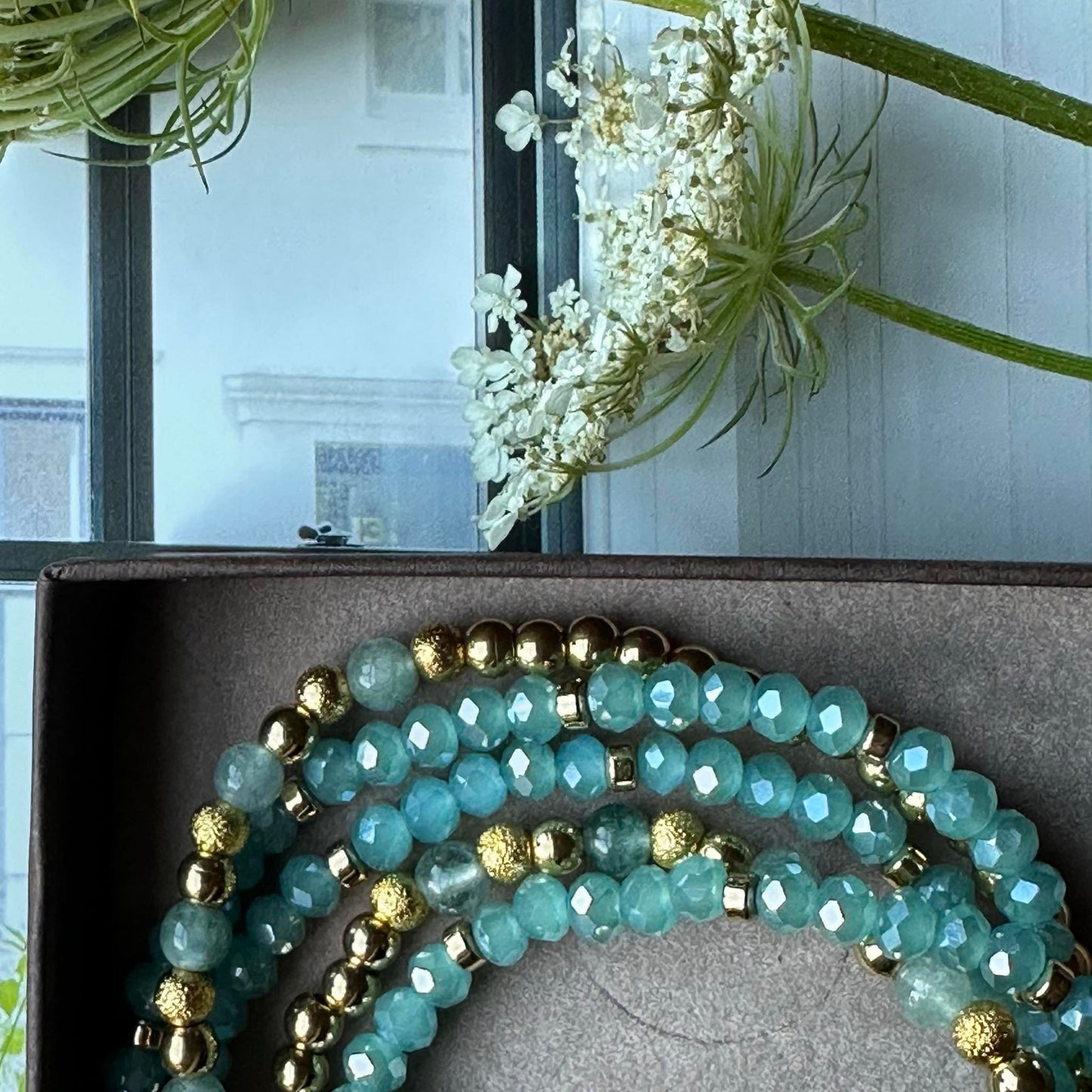 Armbånd Ofelia Aqua - Sæt med 5 armbånd
