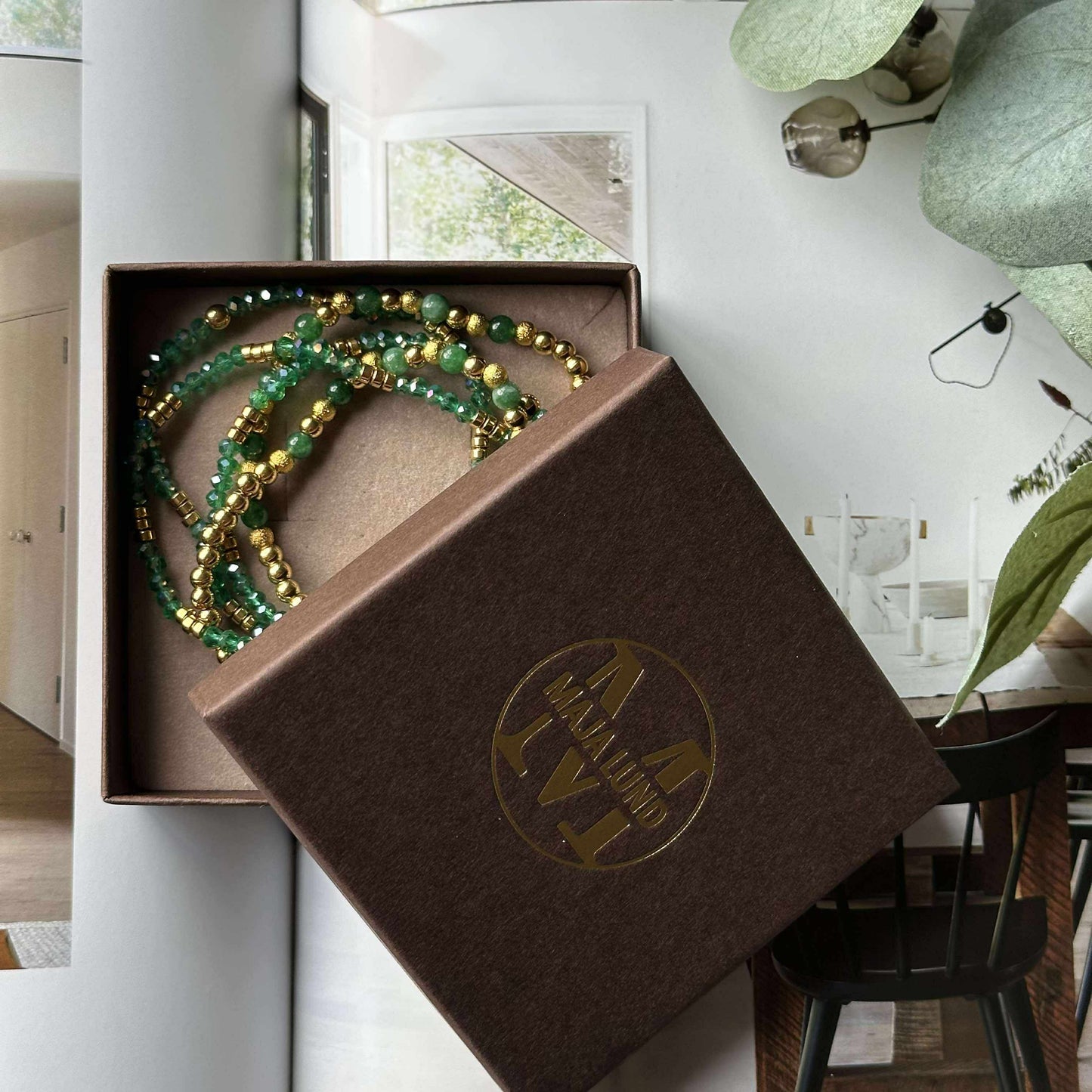 Armbånd Ofelia Emerald - Sæt med 5 armbånd