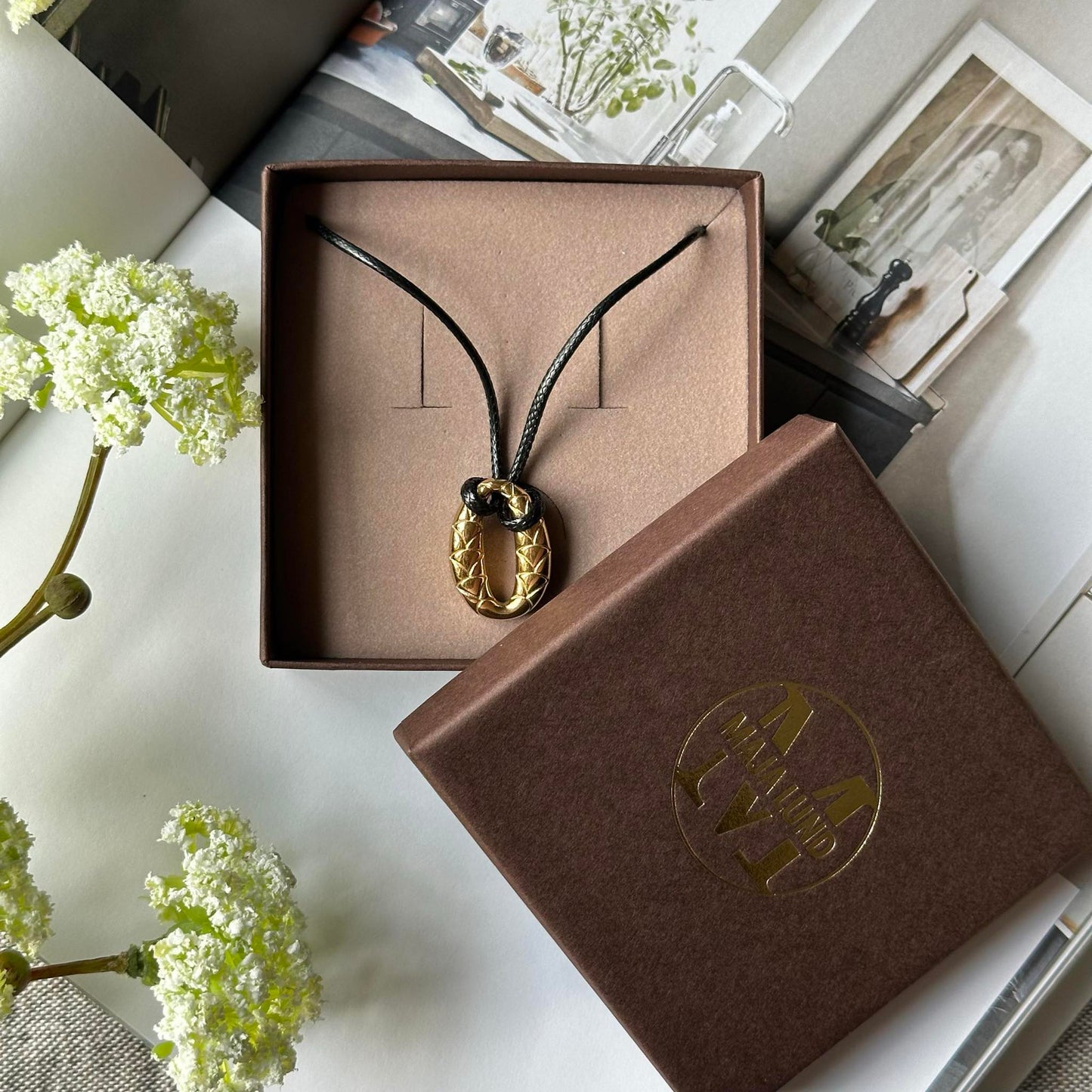 Halskæde Savannah forgyldt