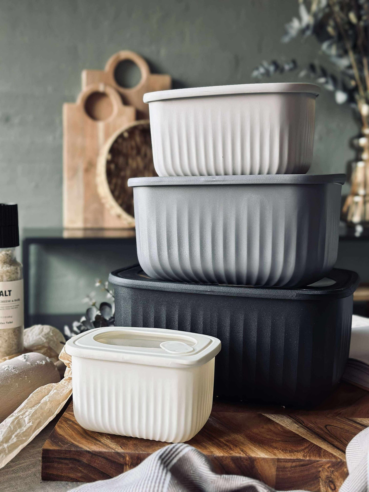 Opbevaringsbøtter – Sæt med 4 stk.