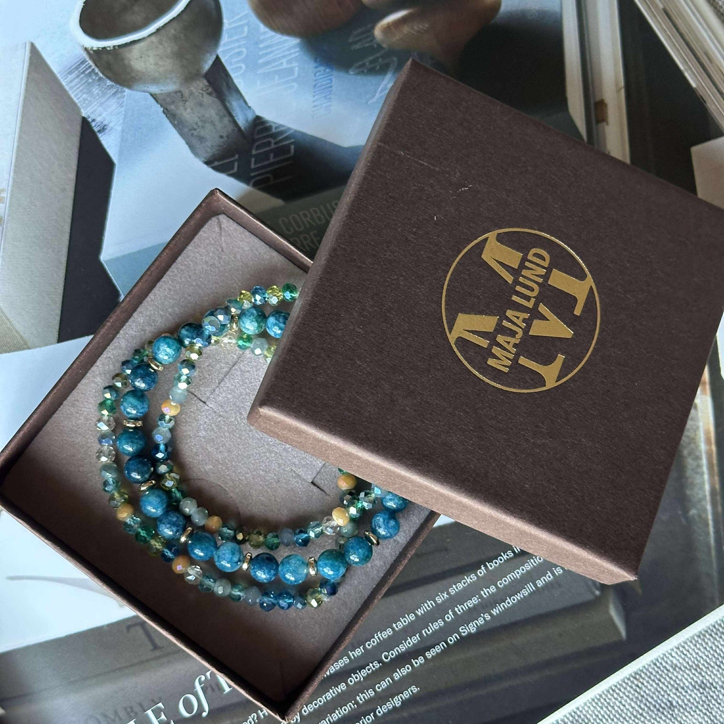 Armbånd Luna Sea Green – Sæt med 3 stk