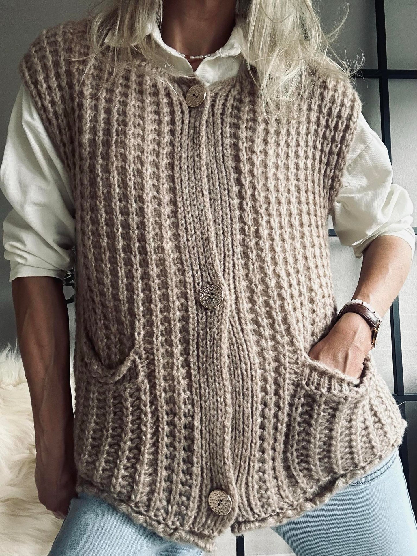 Vest Ruby beige