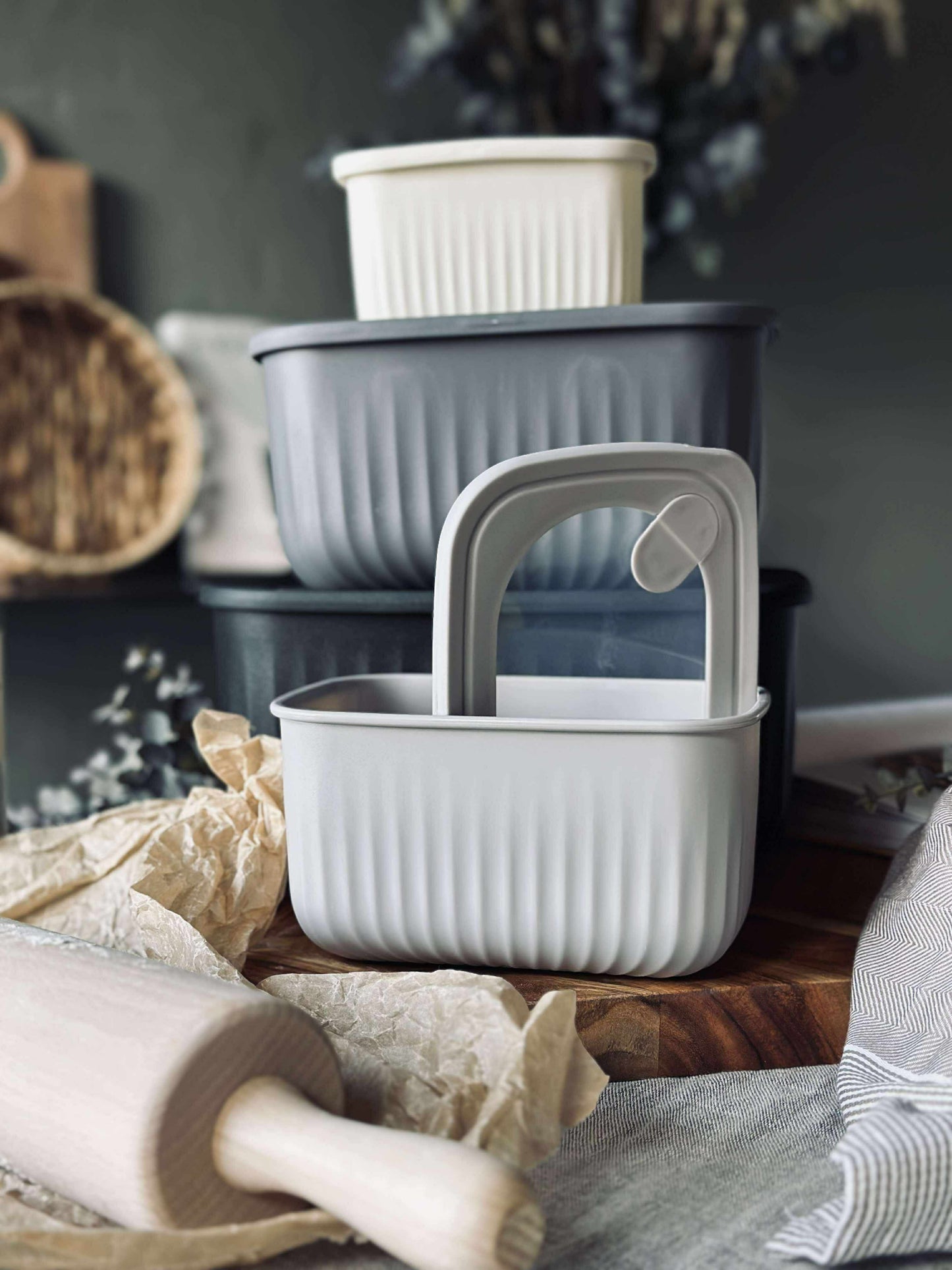 Opbevaringsbøtter – Sæt med 4 stk.