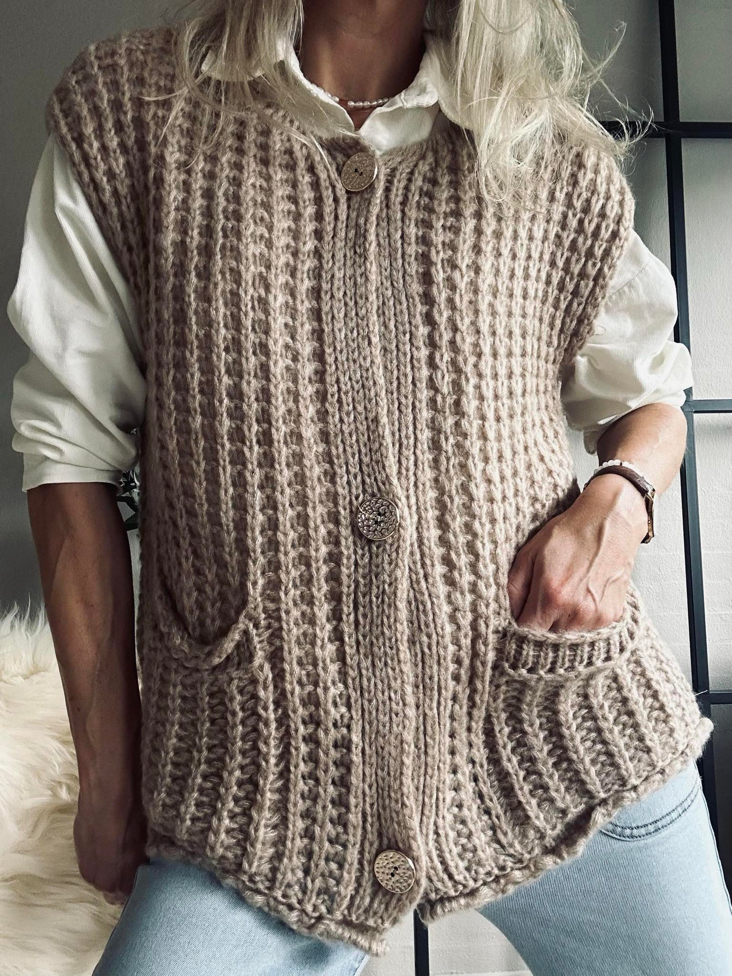 Vest Ruby beige