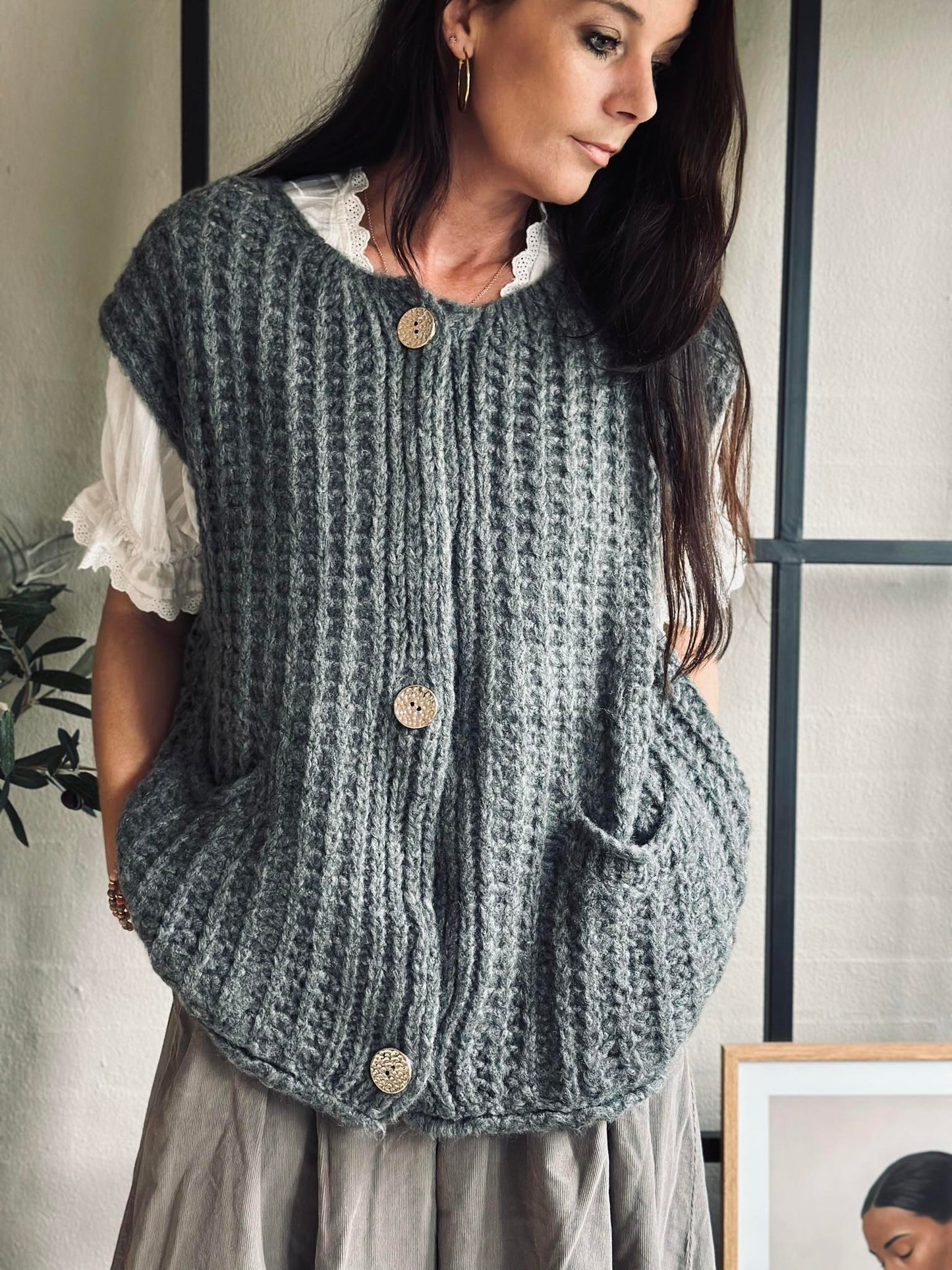 Vest Ruby grå