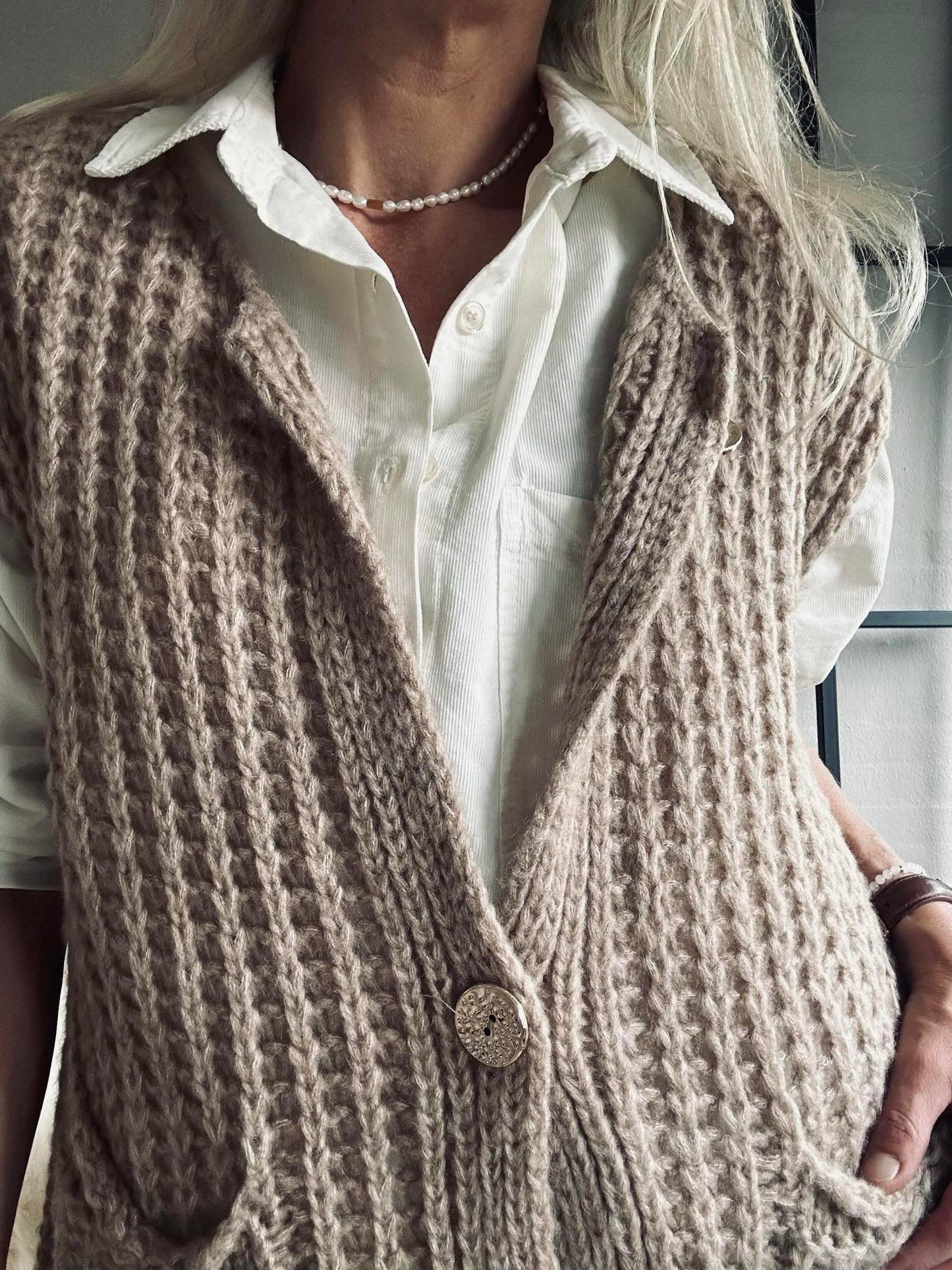 Vest Ruby beige
