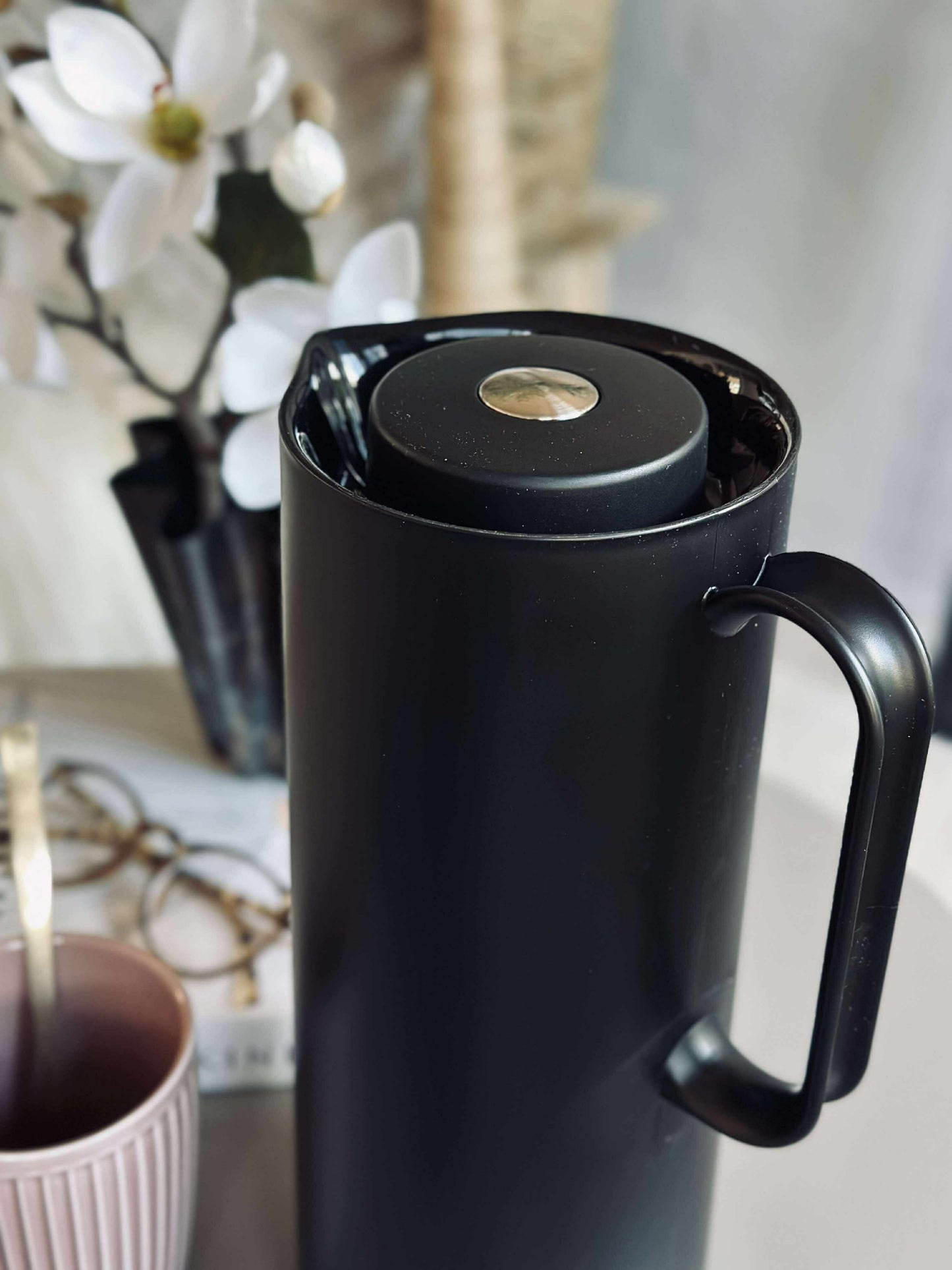 Termokande med trykknap funktion - 1 liter