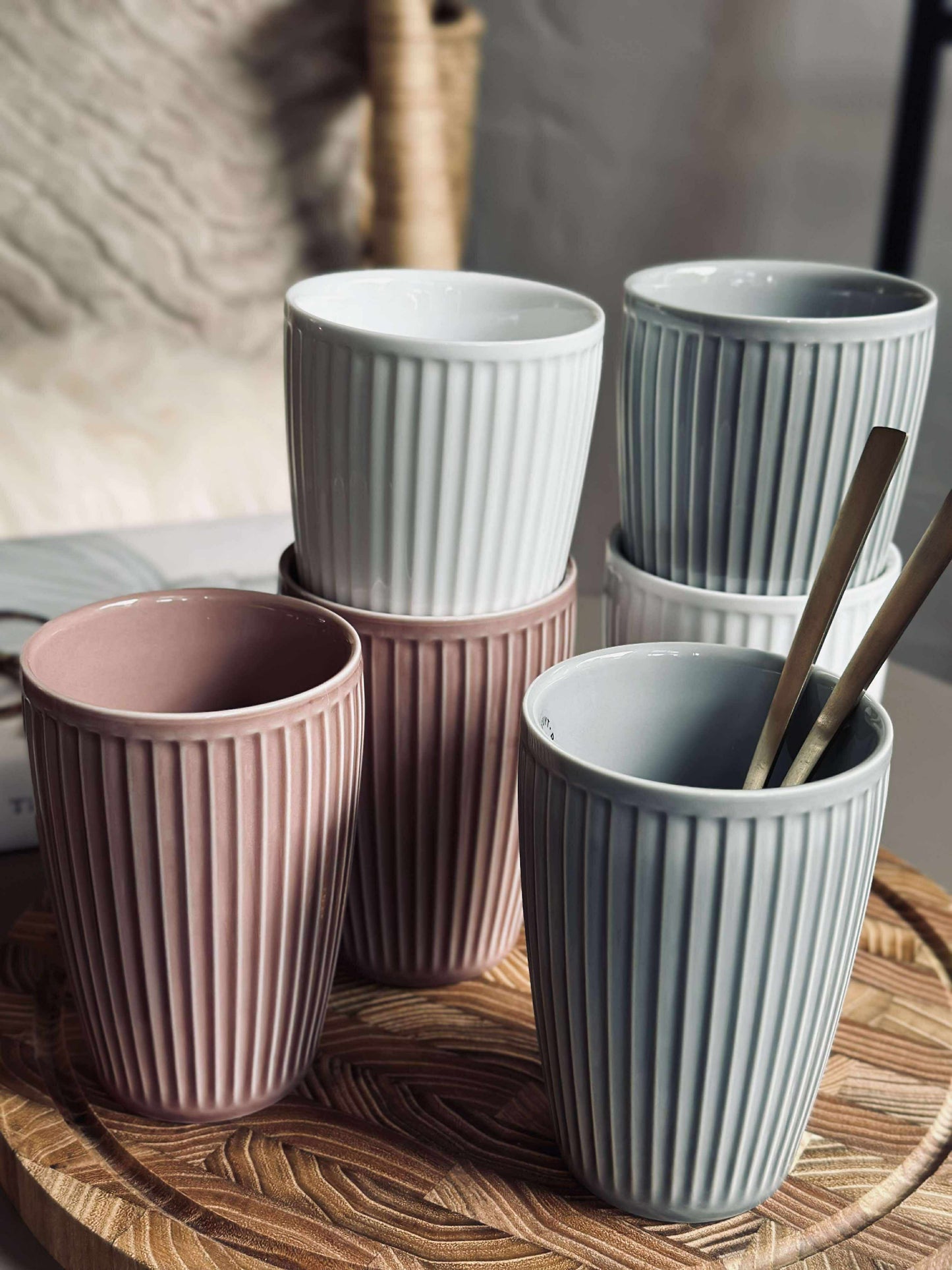 Termokrus Plissé- Sæt med 2 stk - Woodrose