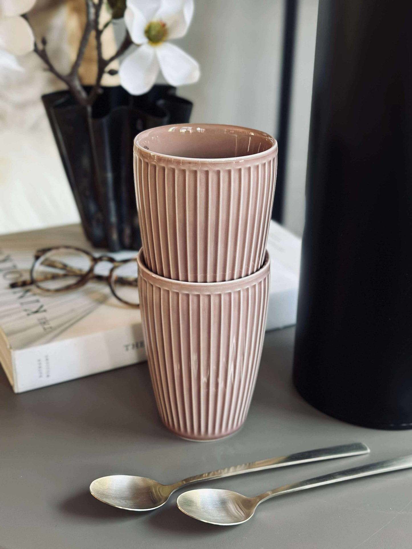 Termokrus Plissé- Sæt med 2 stk - Woodrose