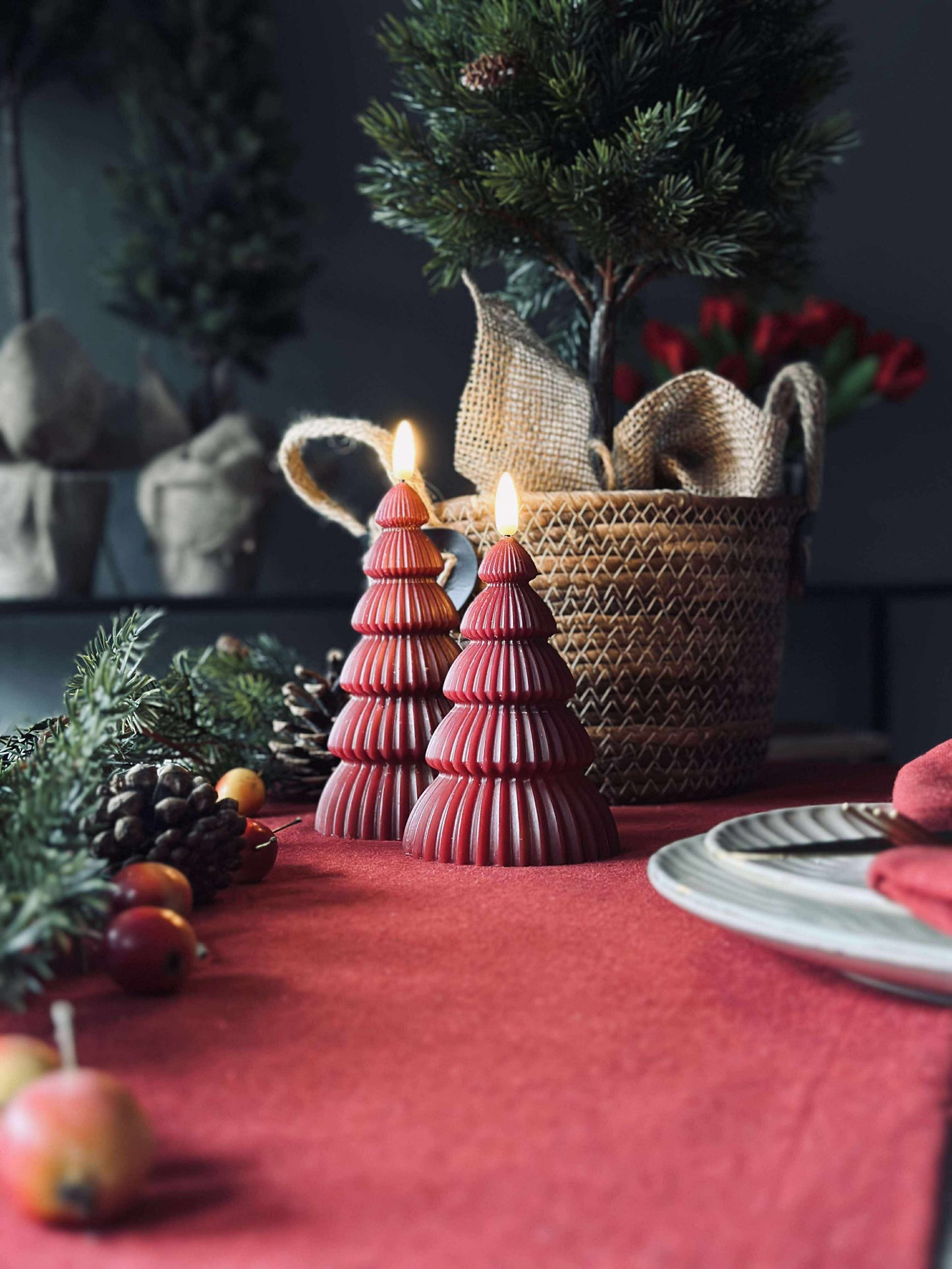 Bordløber Rød Jul - 40x140