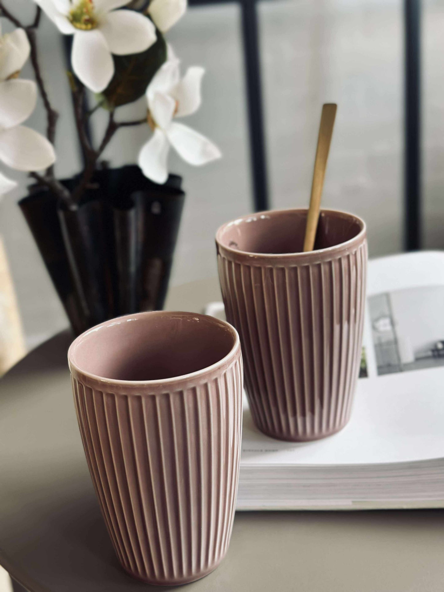 Termokrus Plissé- Sæt med 2 stk - Woodrose