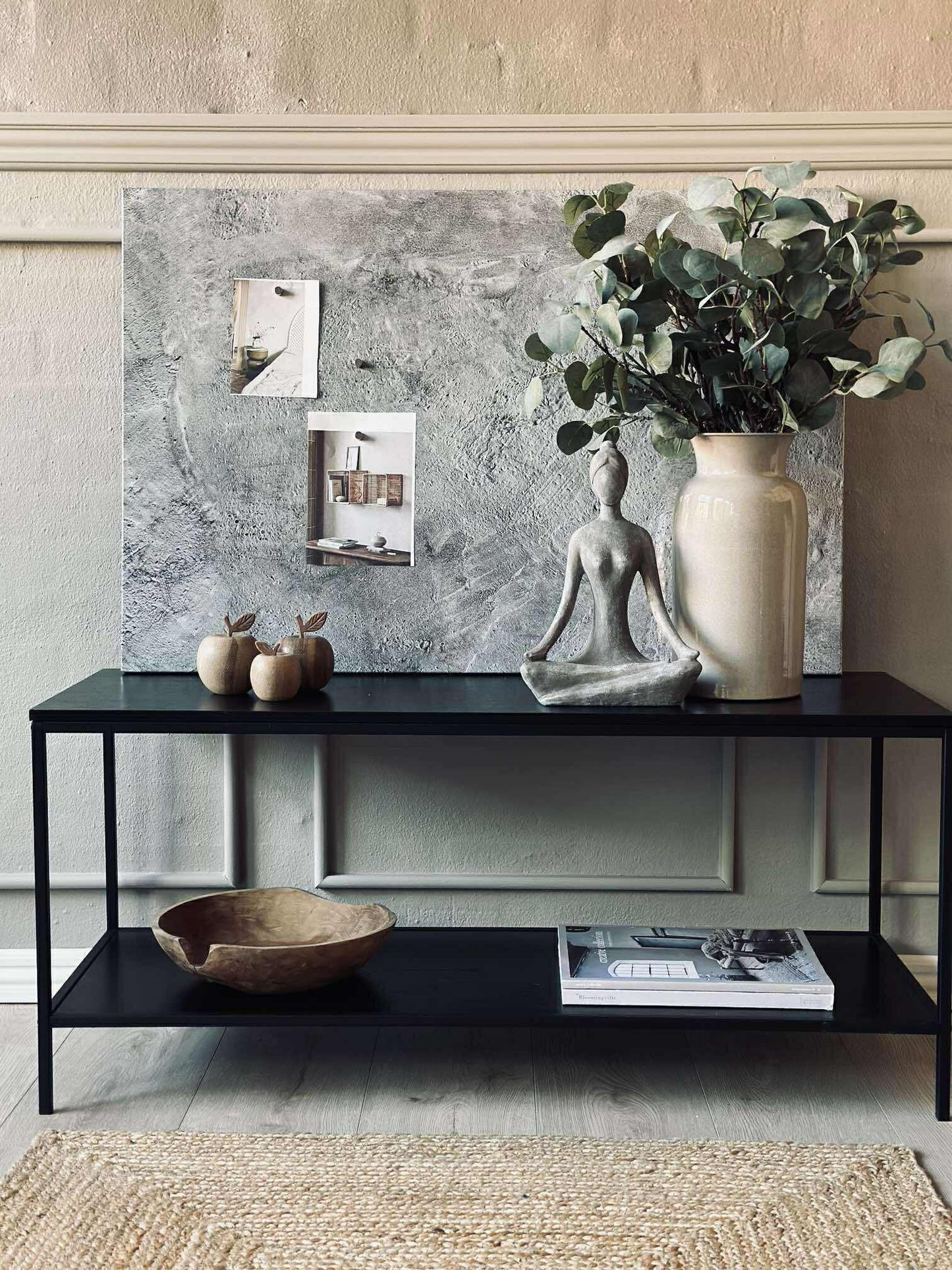 Tavle magnetisk 60x90 - Beton look