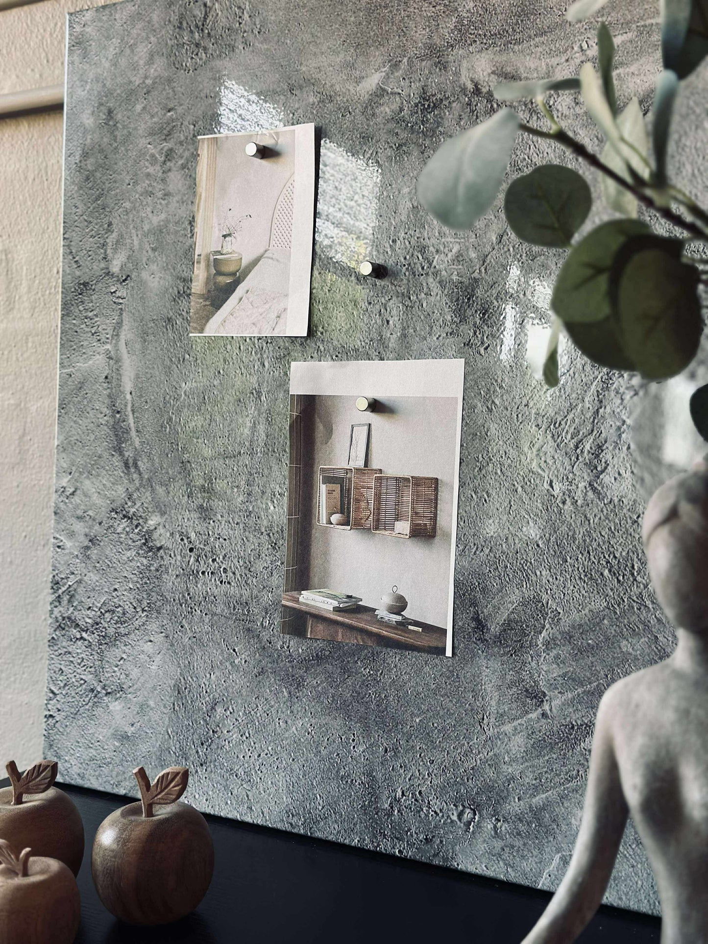 Tavle magnetisk 60x90 - Beton look