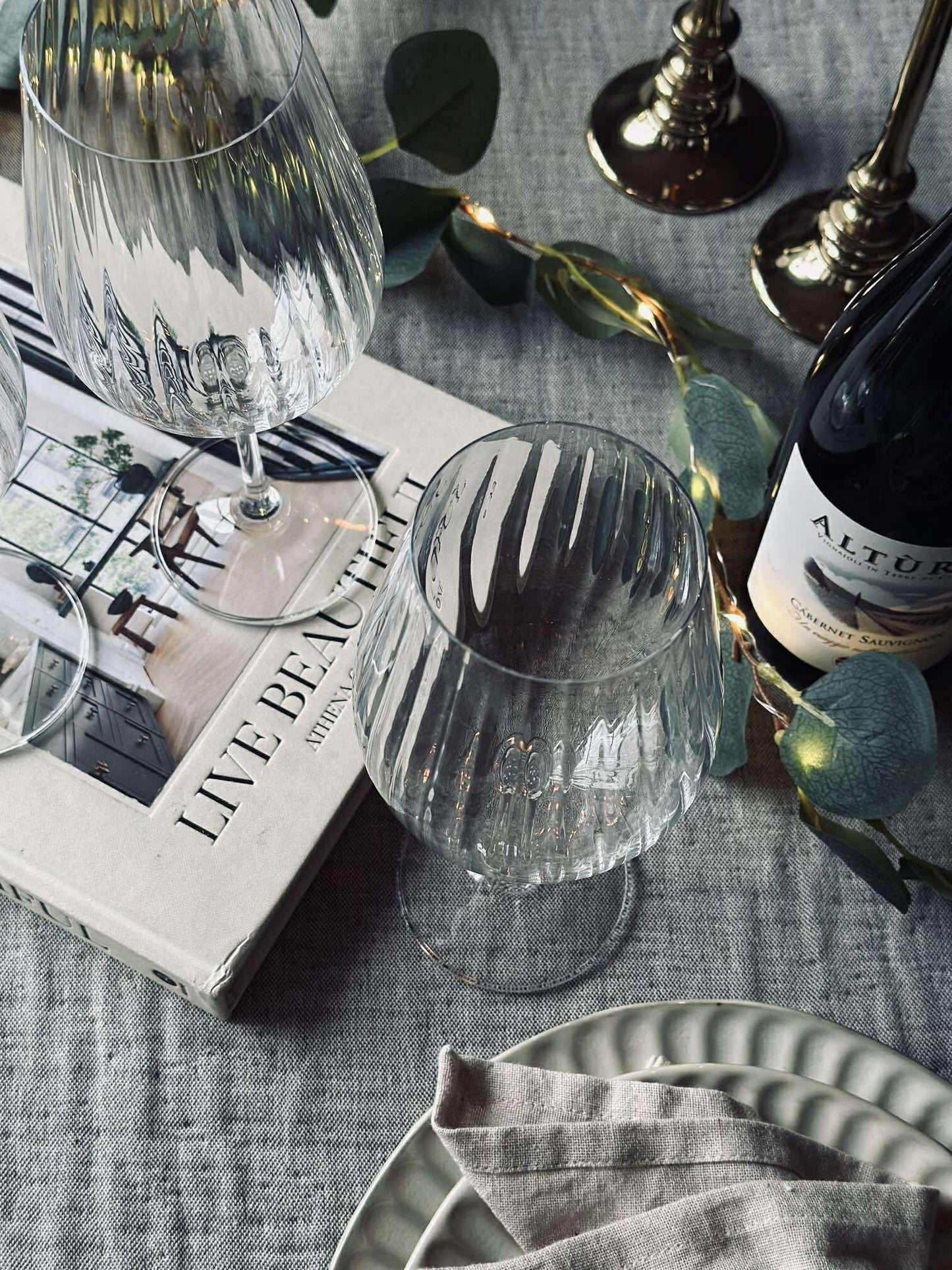 Vinglas rødvin CRYSTAL - Sæt med 4 stk.