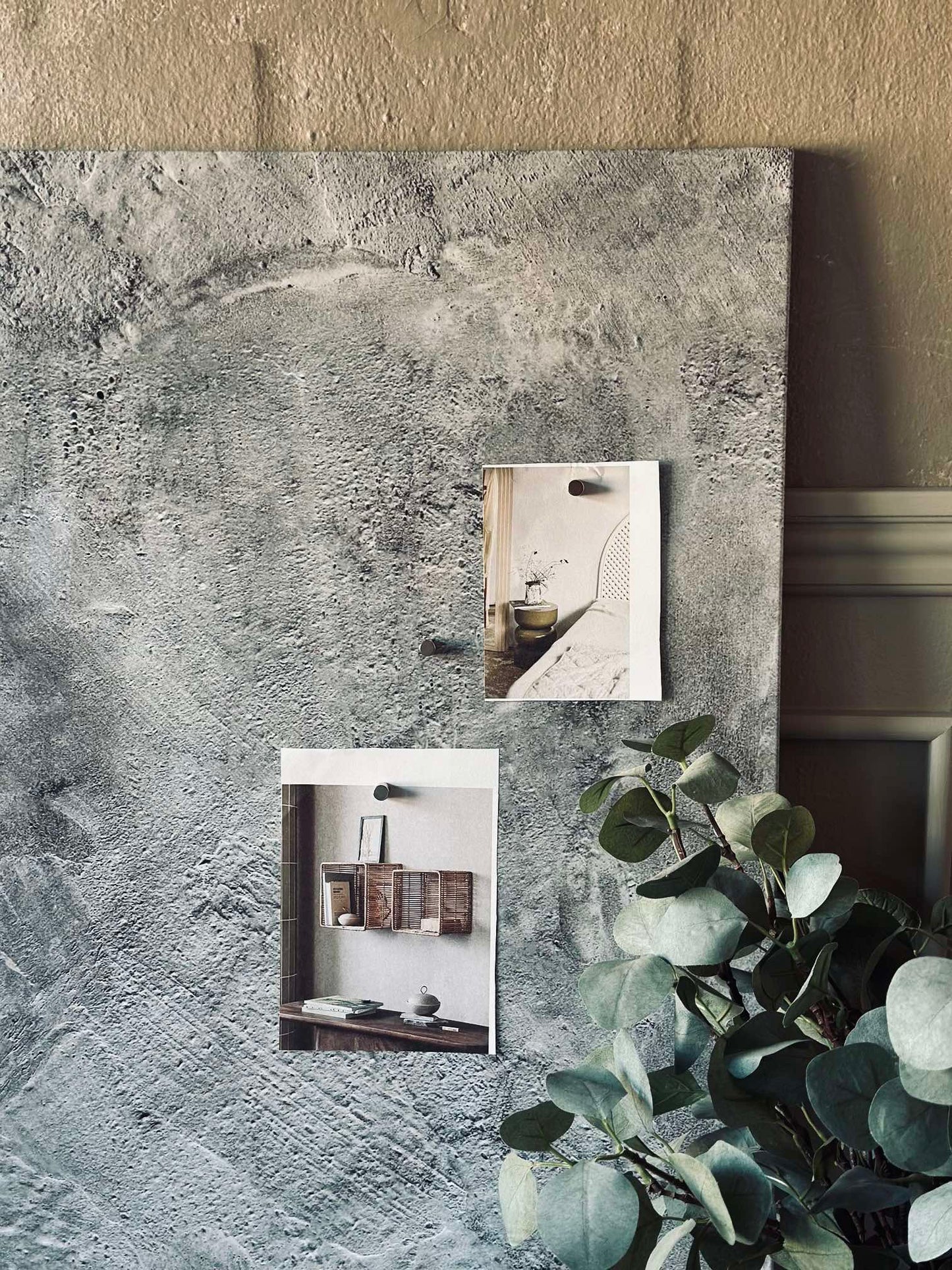 Tavle magnetisk 60x90 - Beton look