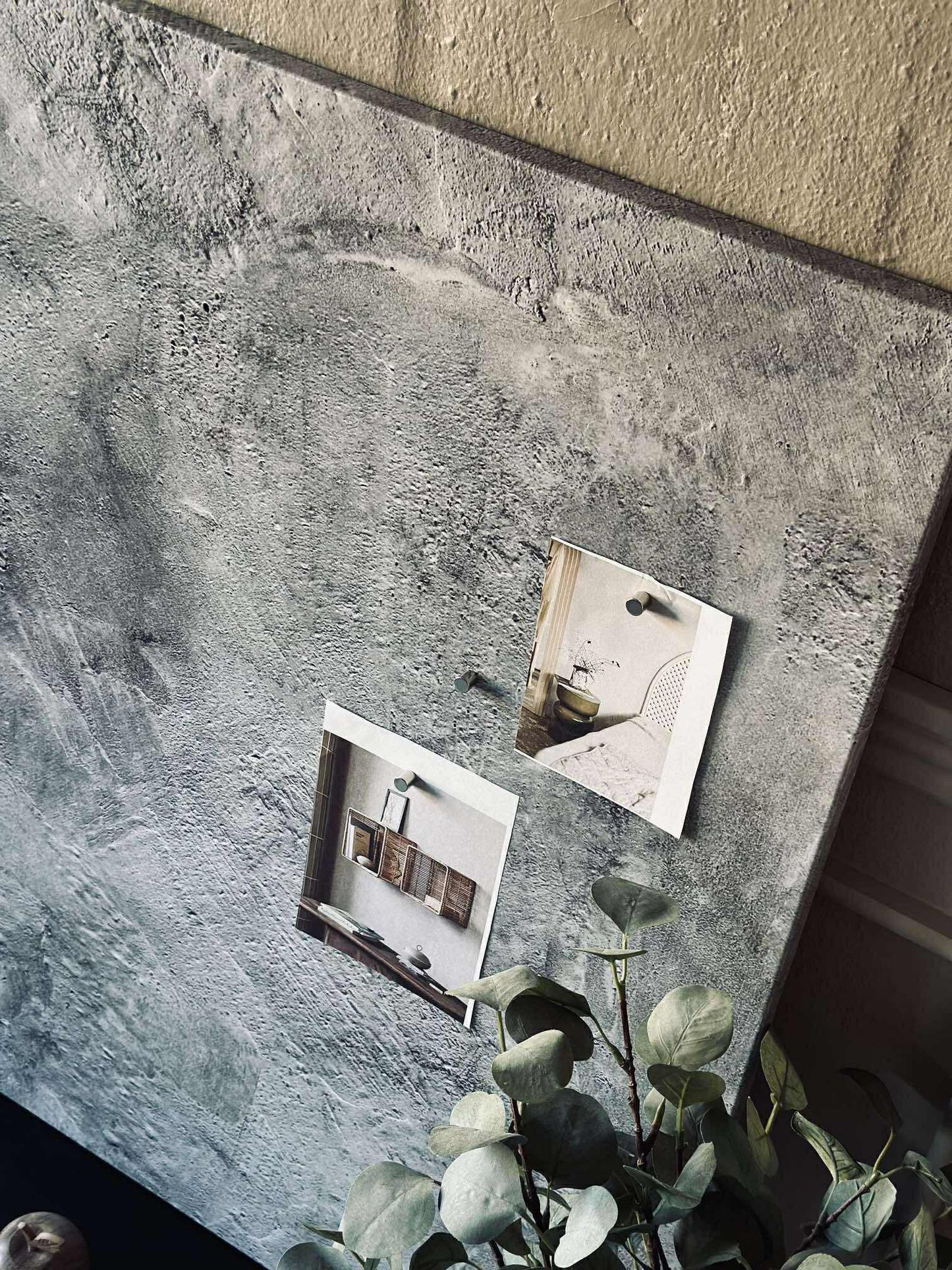 Tavle magnetisk 60x90 - Beton look