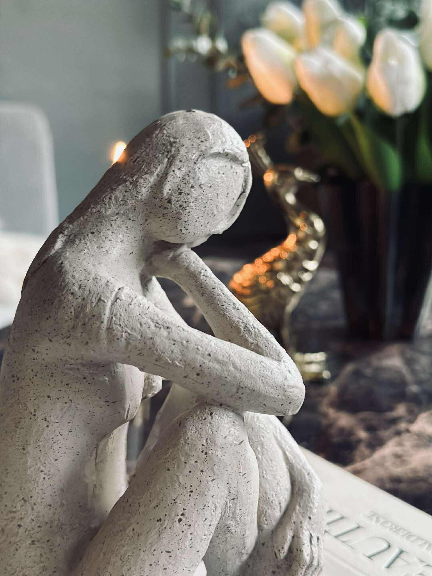 Figur - Beige mix