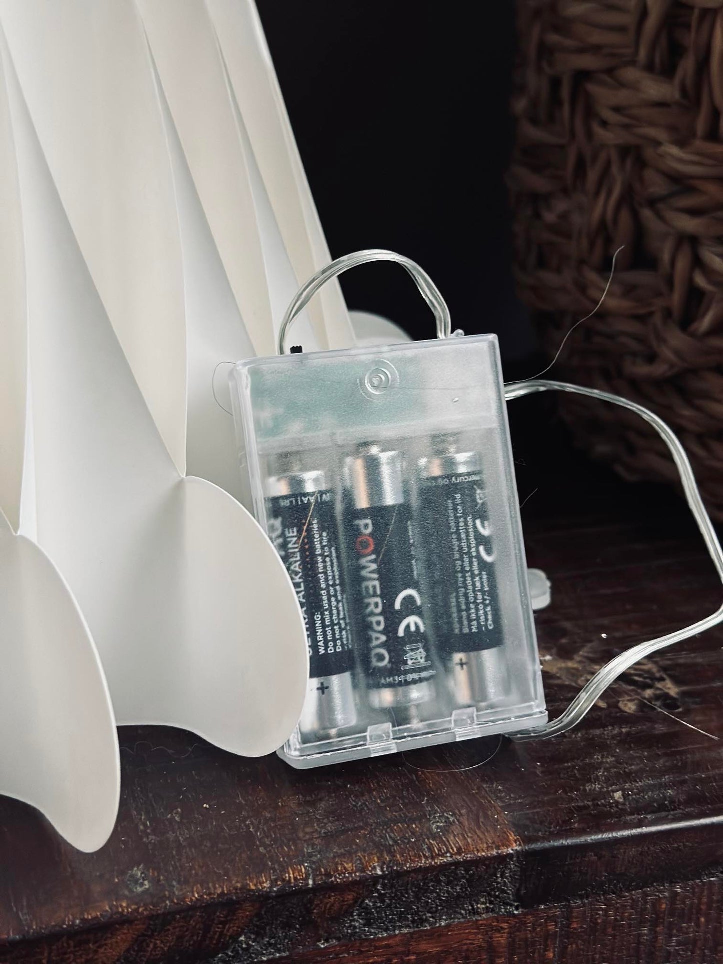 Engle med led lys - 50cm