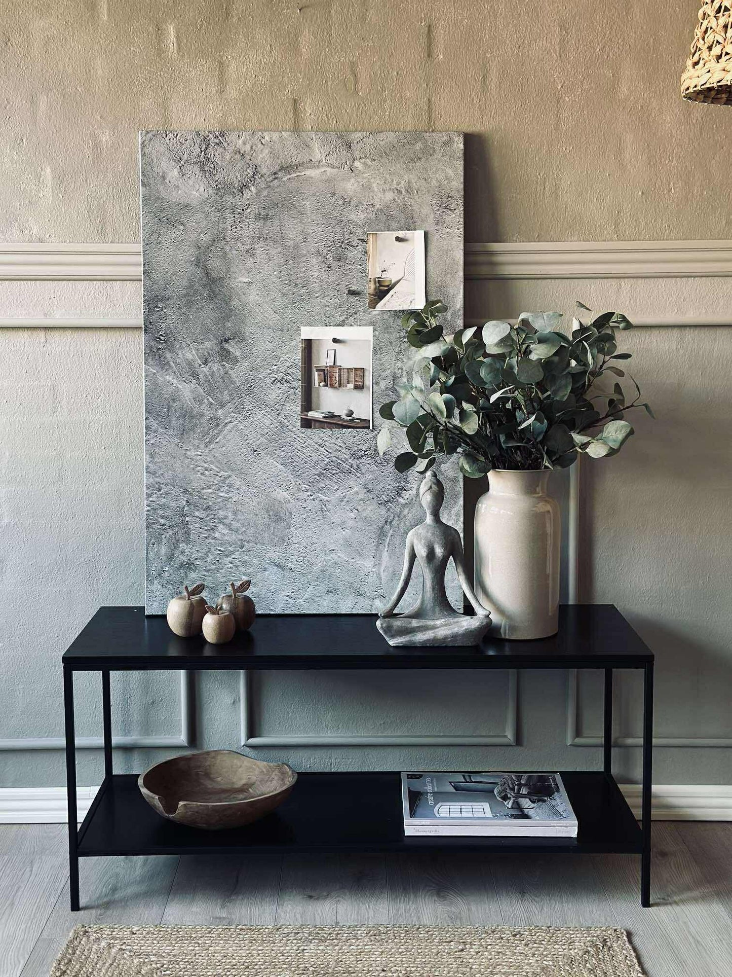 Tavle magnetisk 60x90 - Beton look