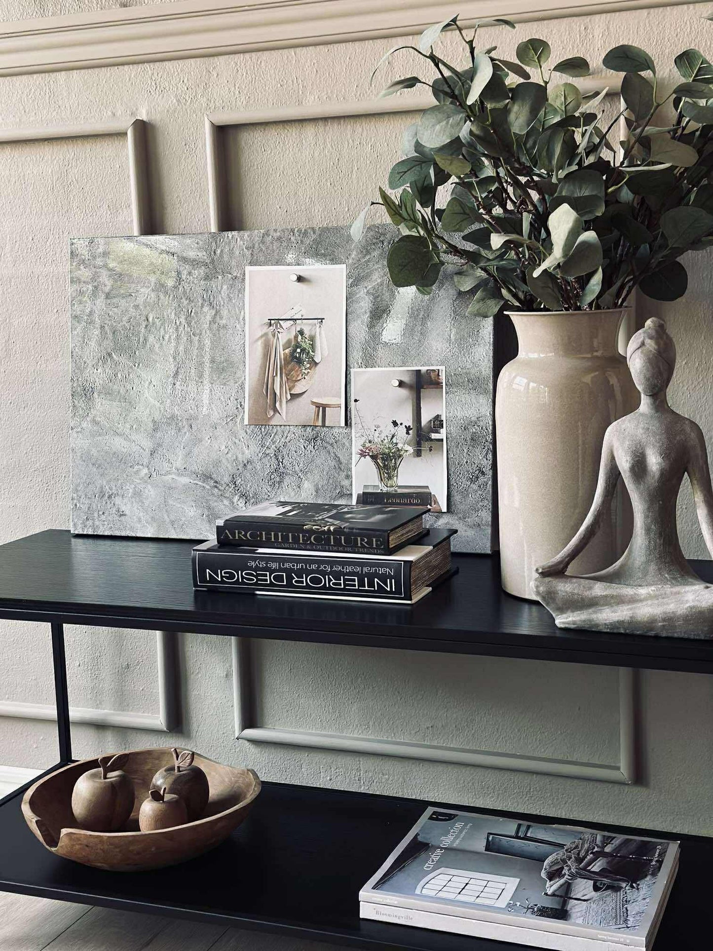 Tavle magnetisk 40x60 - Beton look